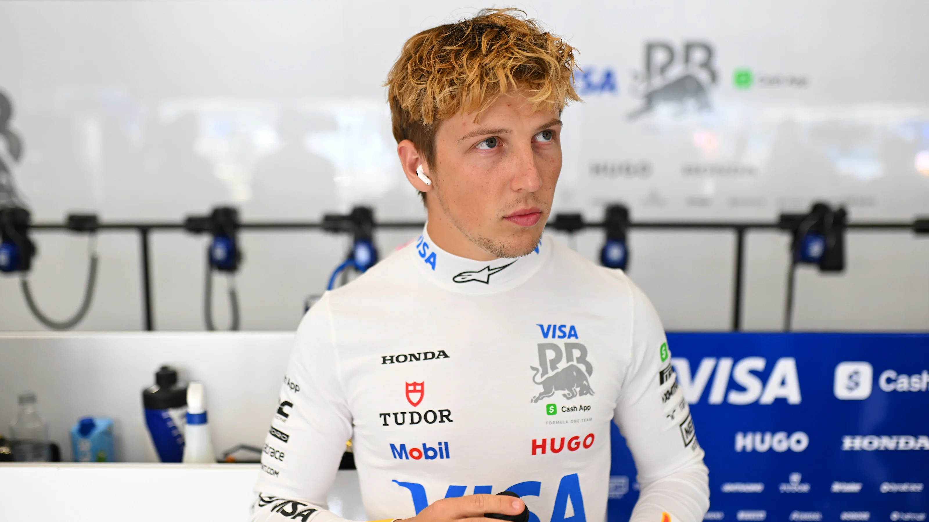 SPIELBERG, AUSTRIA - JUNE 27: Liam Lawson of New Zealand and Visa Cash App Racing Bulls looks on
