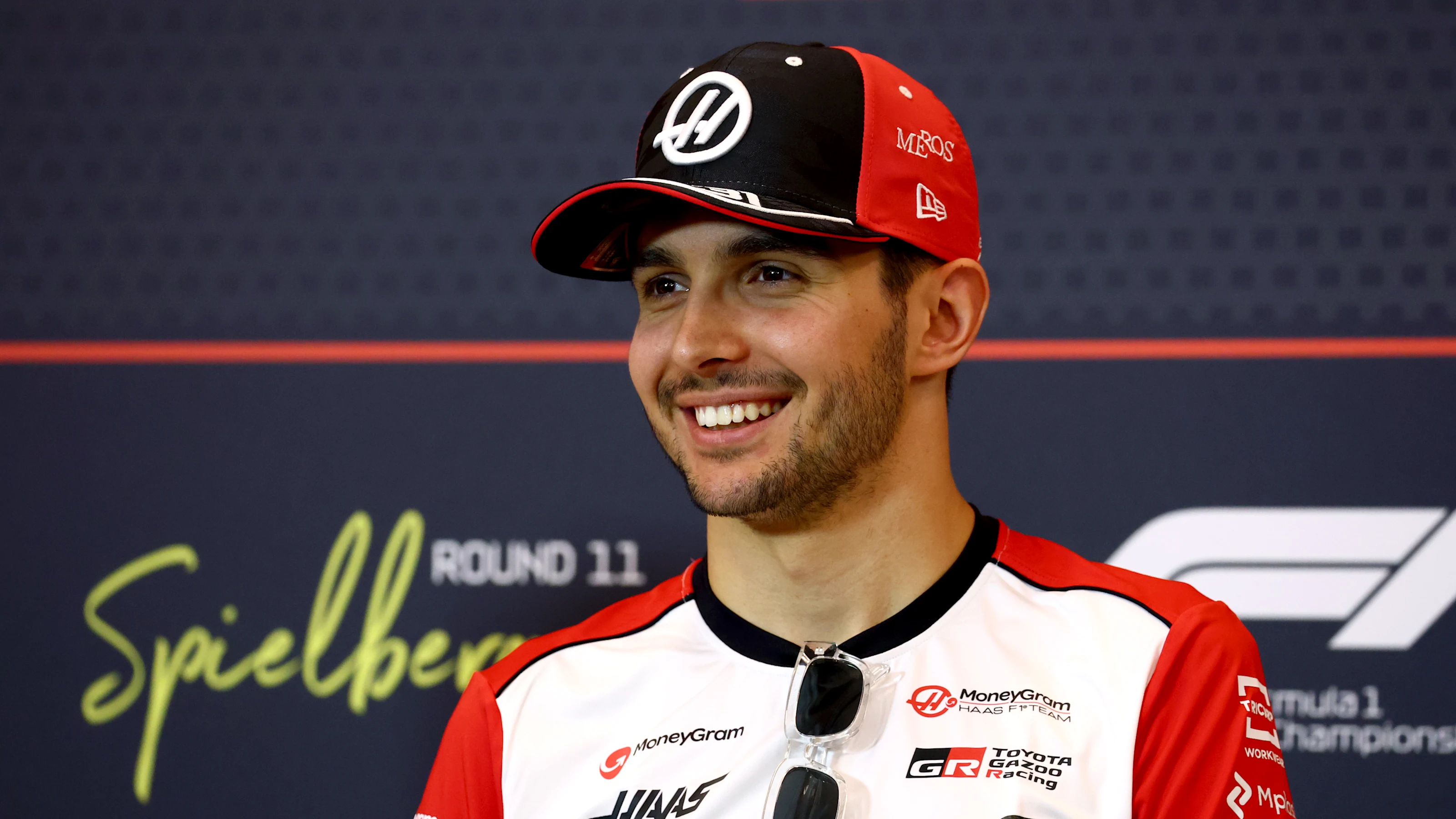 SPIELBERG, AUSTRIA - JUNE 26: Esteban Ocon of France and Haas F1 in the Drivers Press Conference