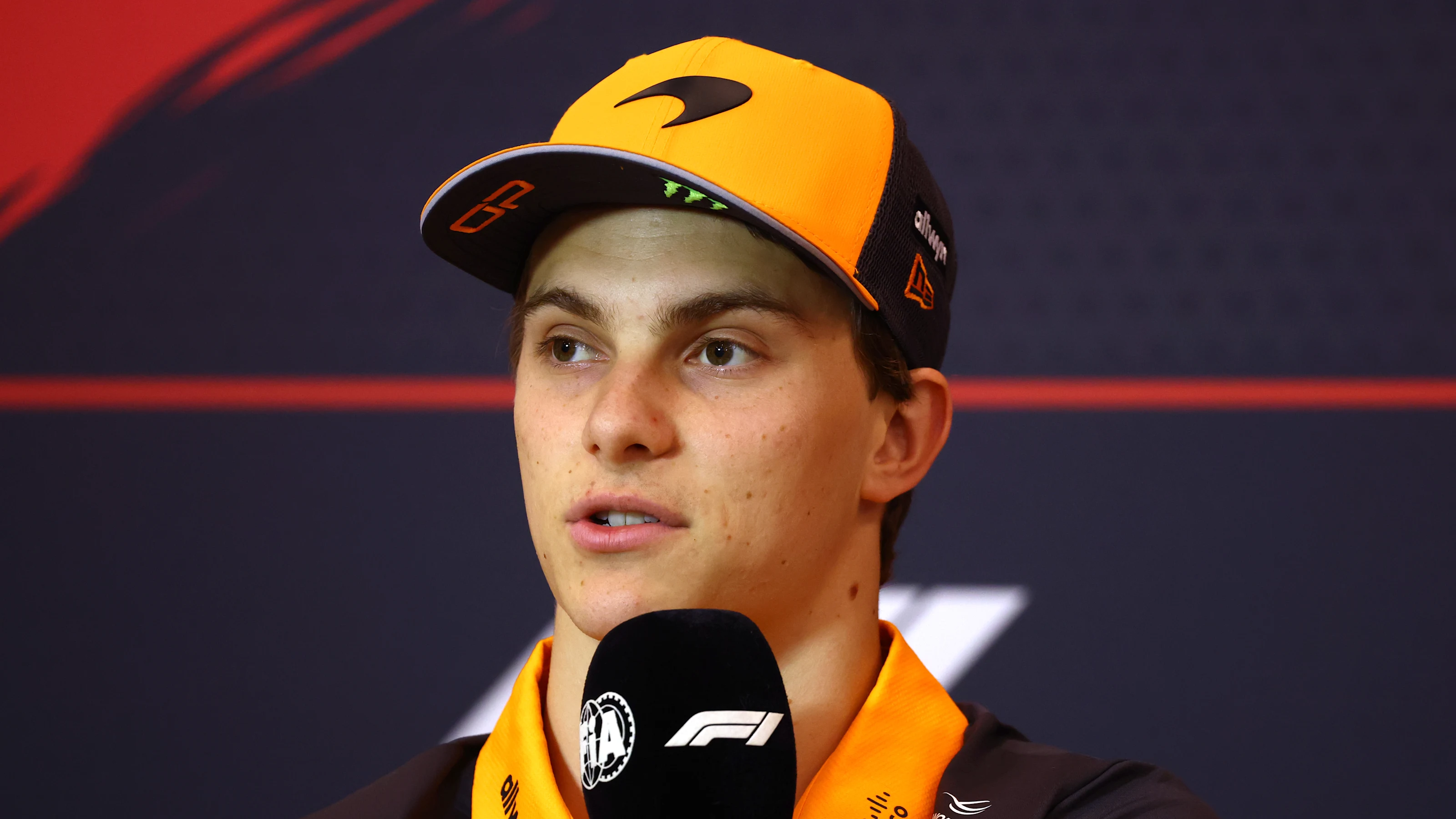 SPIELBERG, AUSTRIA - JUNE 26: Oscar Piastri of Australia and McLaren in the Drivers Press