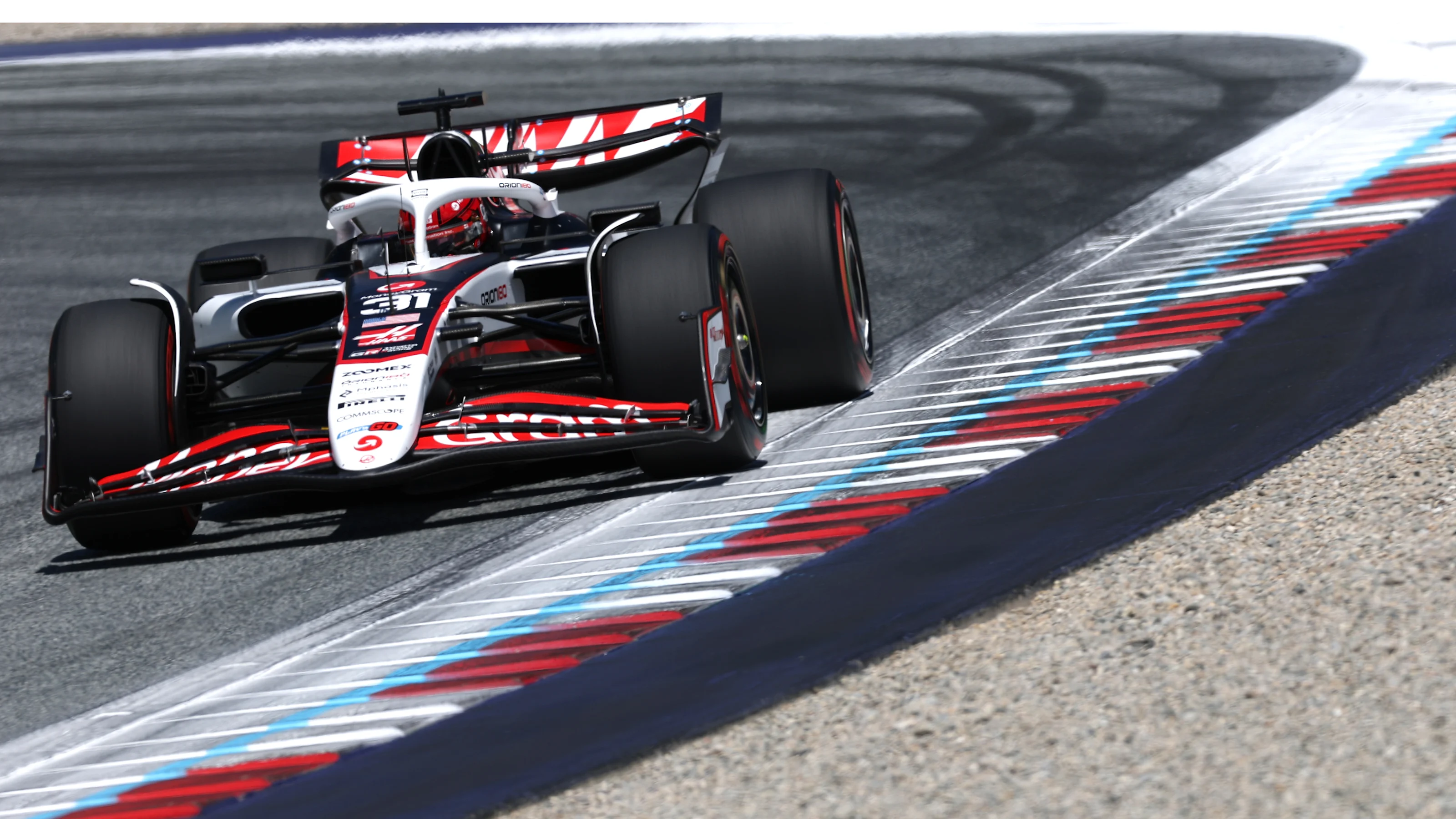 SPIELBERG, AUSTRIA - JUNE 28: Esteban Ocon of France driving the (31) Haas F1 VF-25 Ferrari on