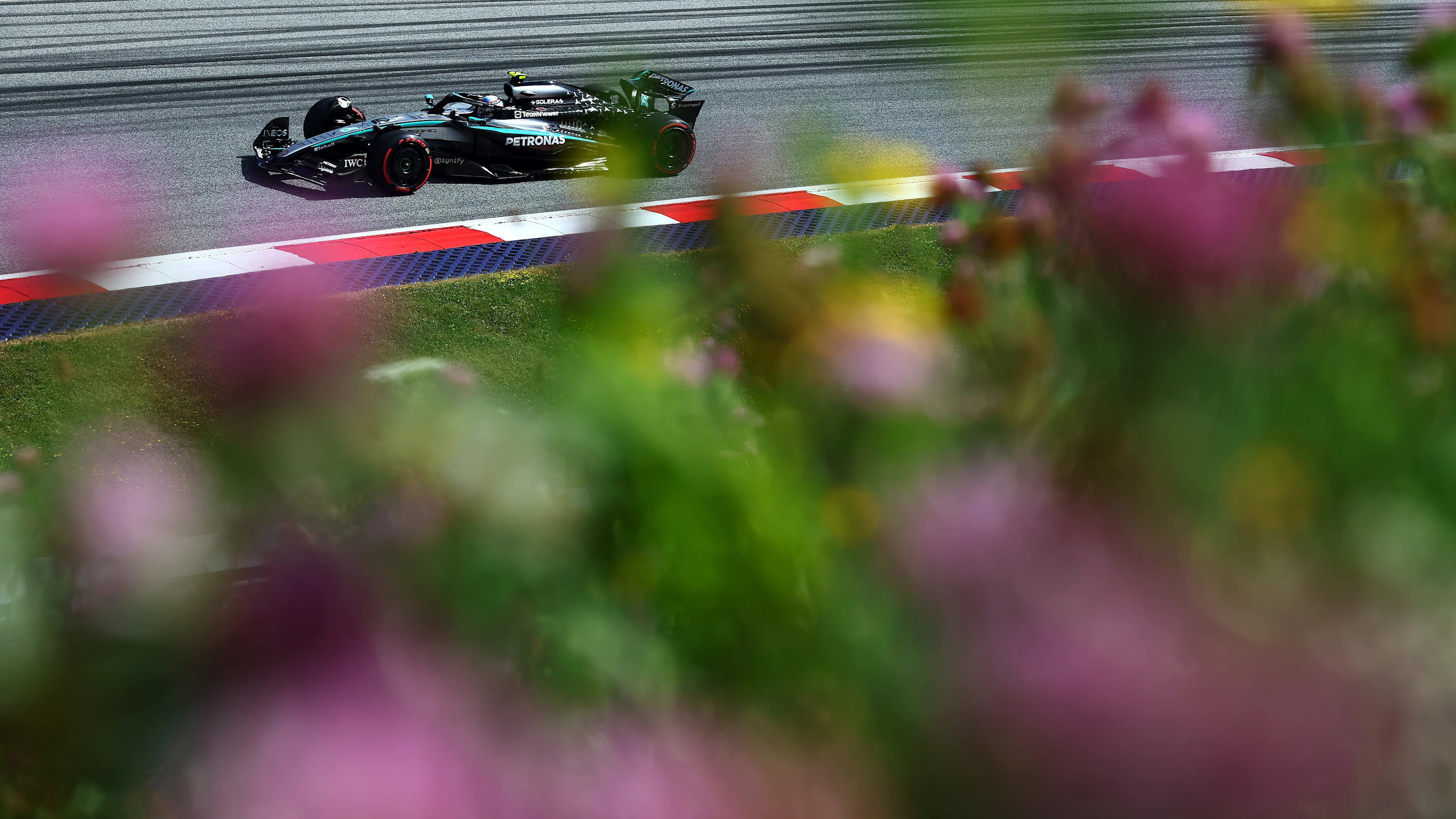 SPIELBERG, AUSTRIA - JUNE 28: Andrea Kimi Antonelli of Italy driving the (12) Mercedes AMG Petronas