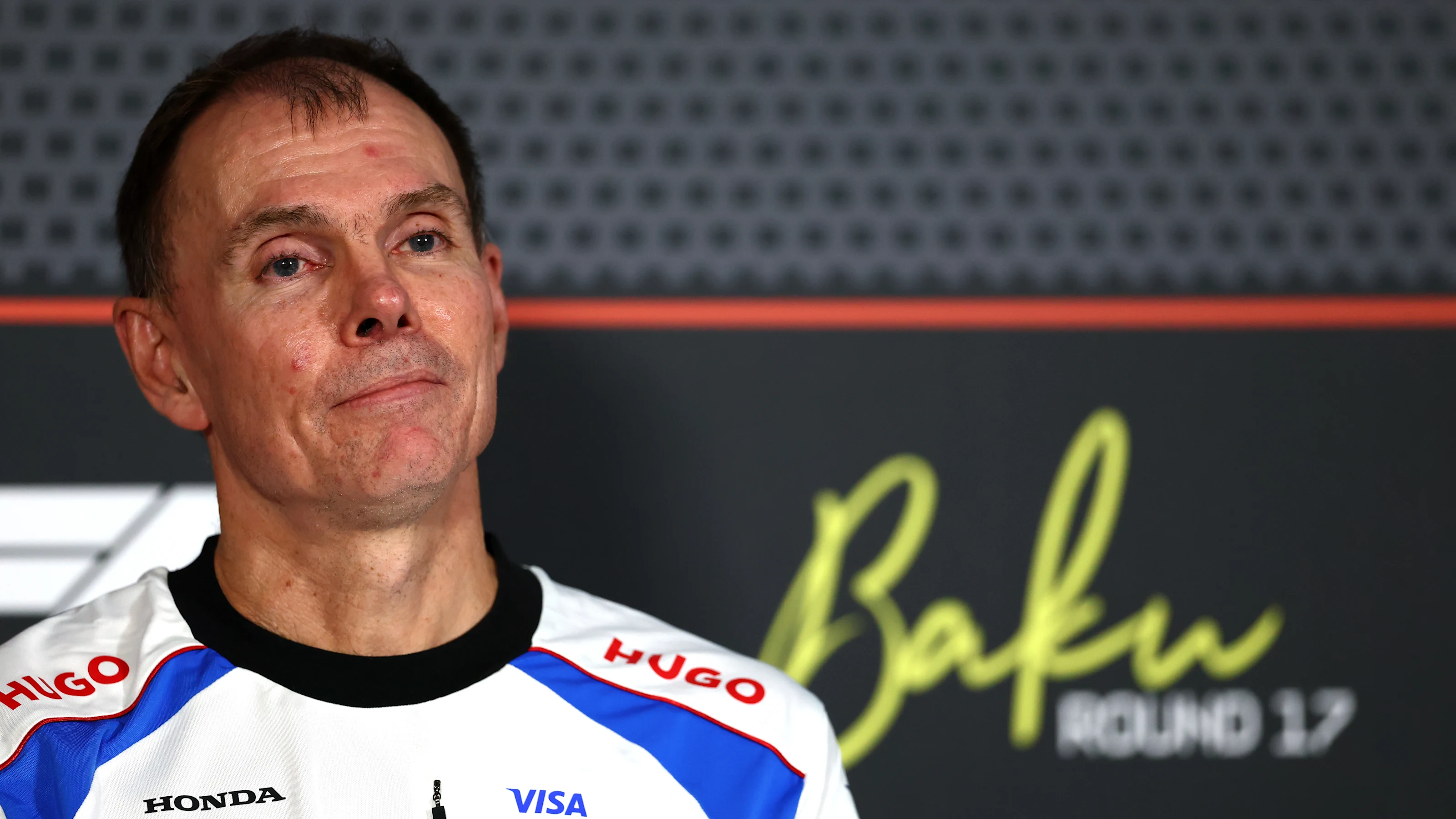 BAKU, AZERBAIJAN - SEPTEMBER 19: Alan Permane, Team Principal of Visa Cash App Racing Bulls in the