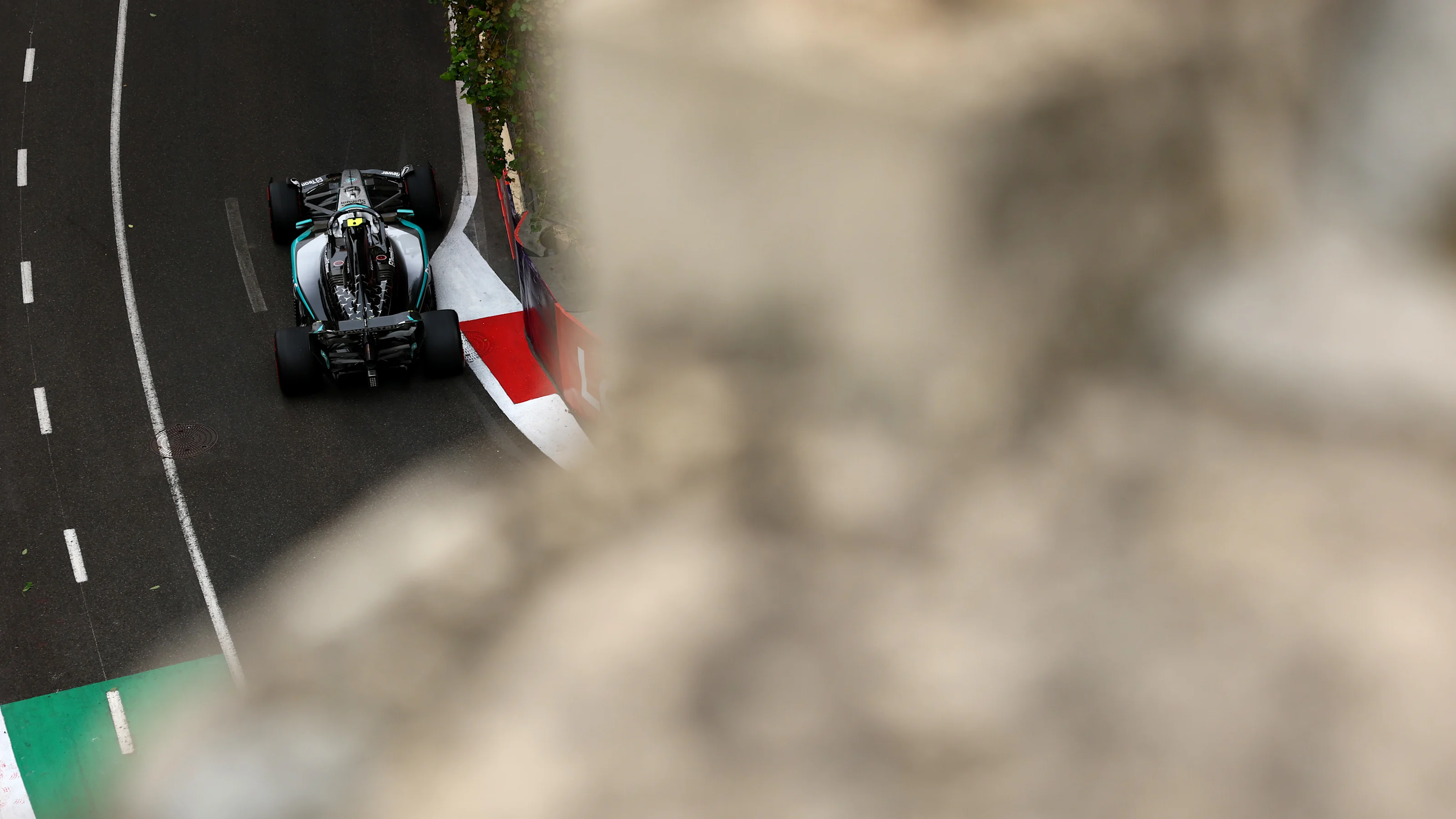 BAKU, AZERBAIJAN - SEPTEMBER 20: Andrea Kimi Antonelli of Italy driving the (12) Mercedes AMG