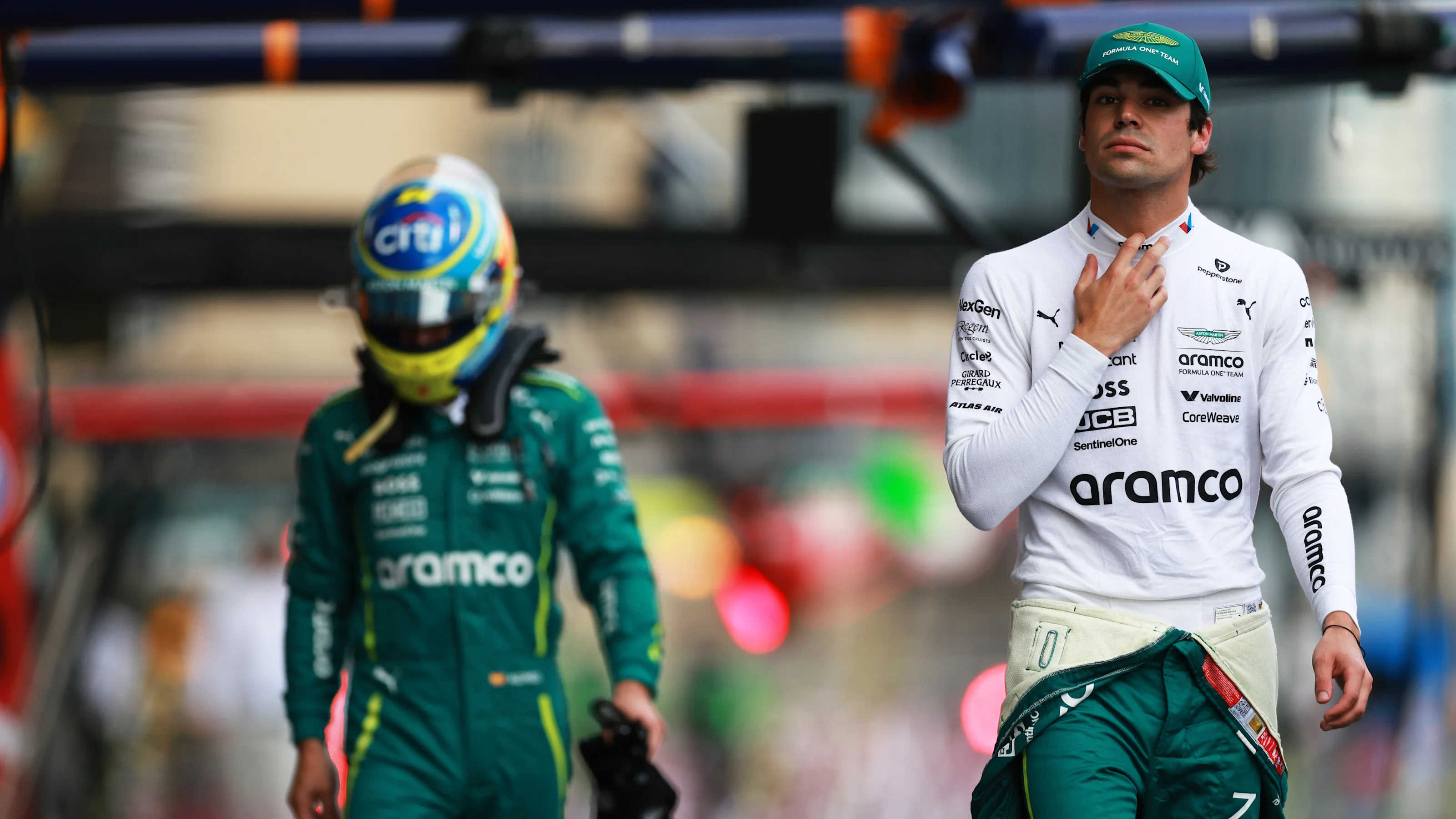 BAKU, AZERBAIJAN - SEPTEMBER 20: Fourteenth placed qualifier Lance Stroll of Canada and Aston