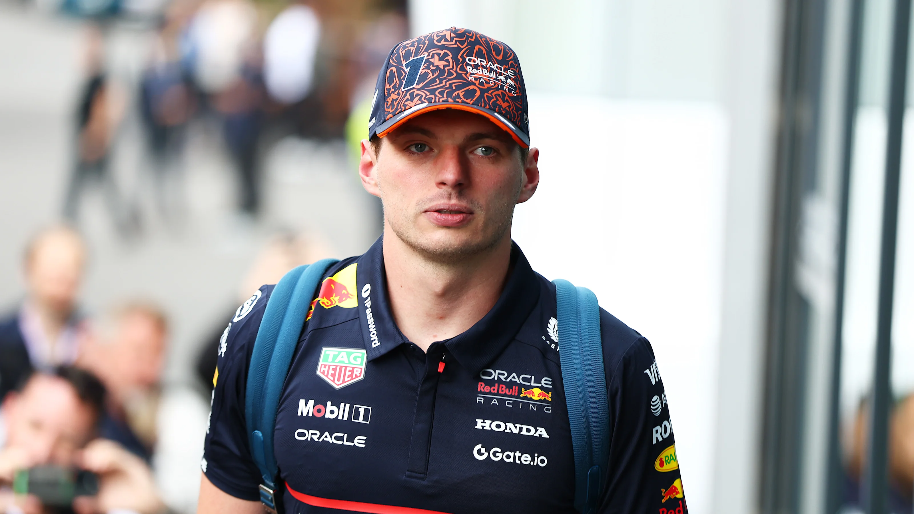 SPA, BELGIUM - JULY 24: Max Verstappen of the Netherlands and Oracle Red Bull Racing arrives in the
