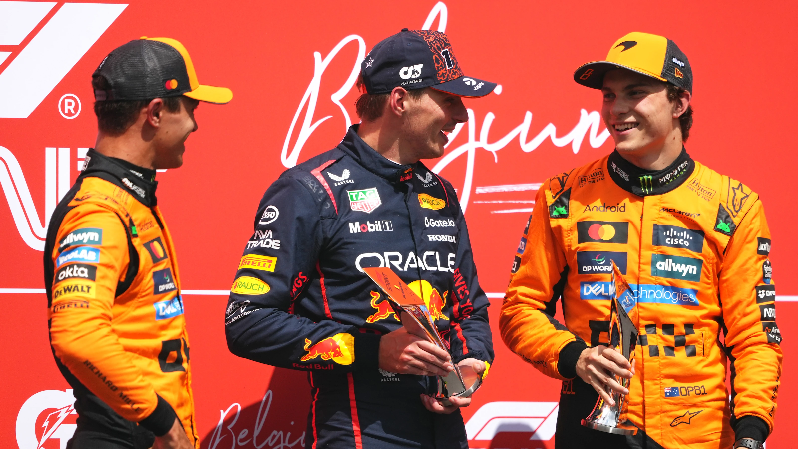 SPA, BELGIUM - JULY 26: Sprint winner Max Verstappen of the Netherlands and Oracle Red Bull Racing