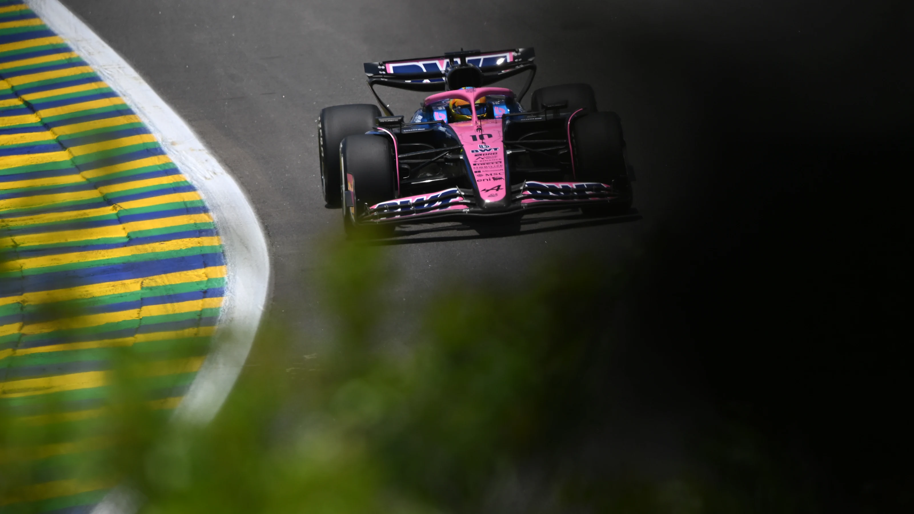 SAO PAULO, BRAZIL - NOVEMBER 07: Pierre Gasly of France driving the (10) Alpine F1 A525 Renault on