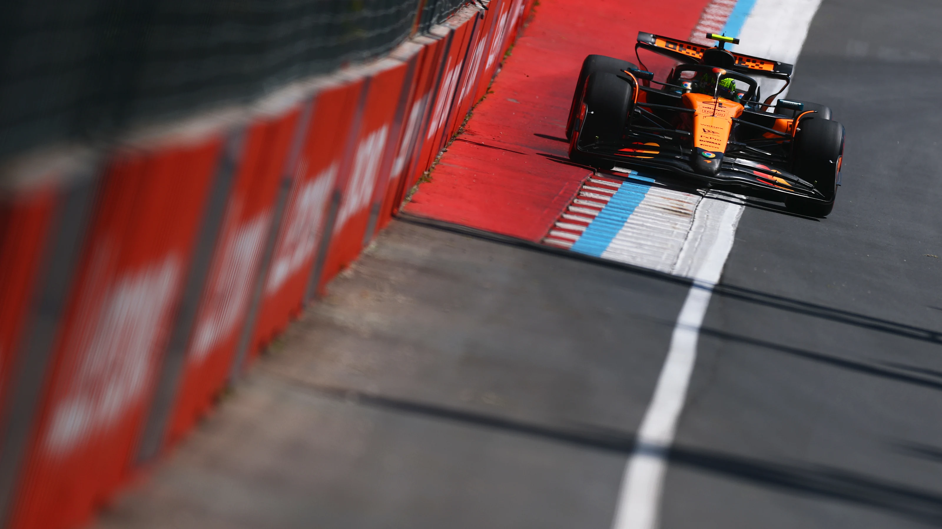 MONTREAL, QUEBEC - JUNE 14: Lando Norris of Great Britain driving the (4) McLaren MCL39 Mercedes on