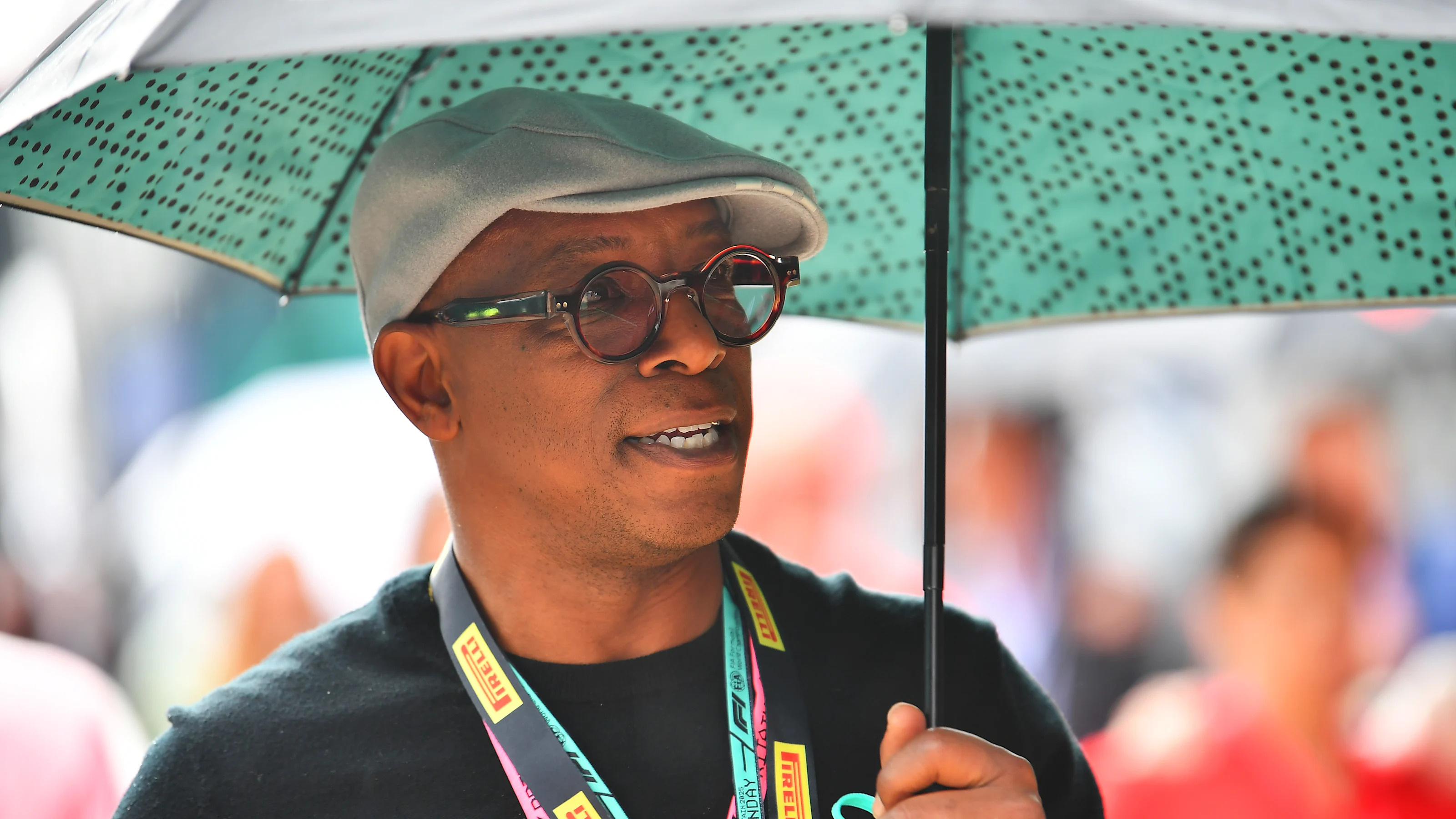 NORTHAMPTON, ENGLAND - JULY 06: Ian Wright looks on prior to the F1 Grand Prix of Great Britain at