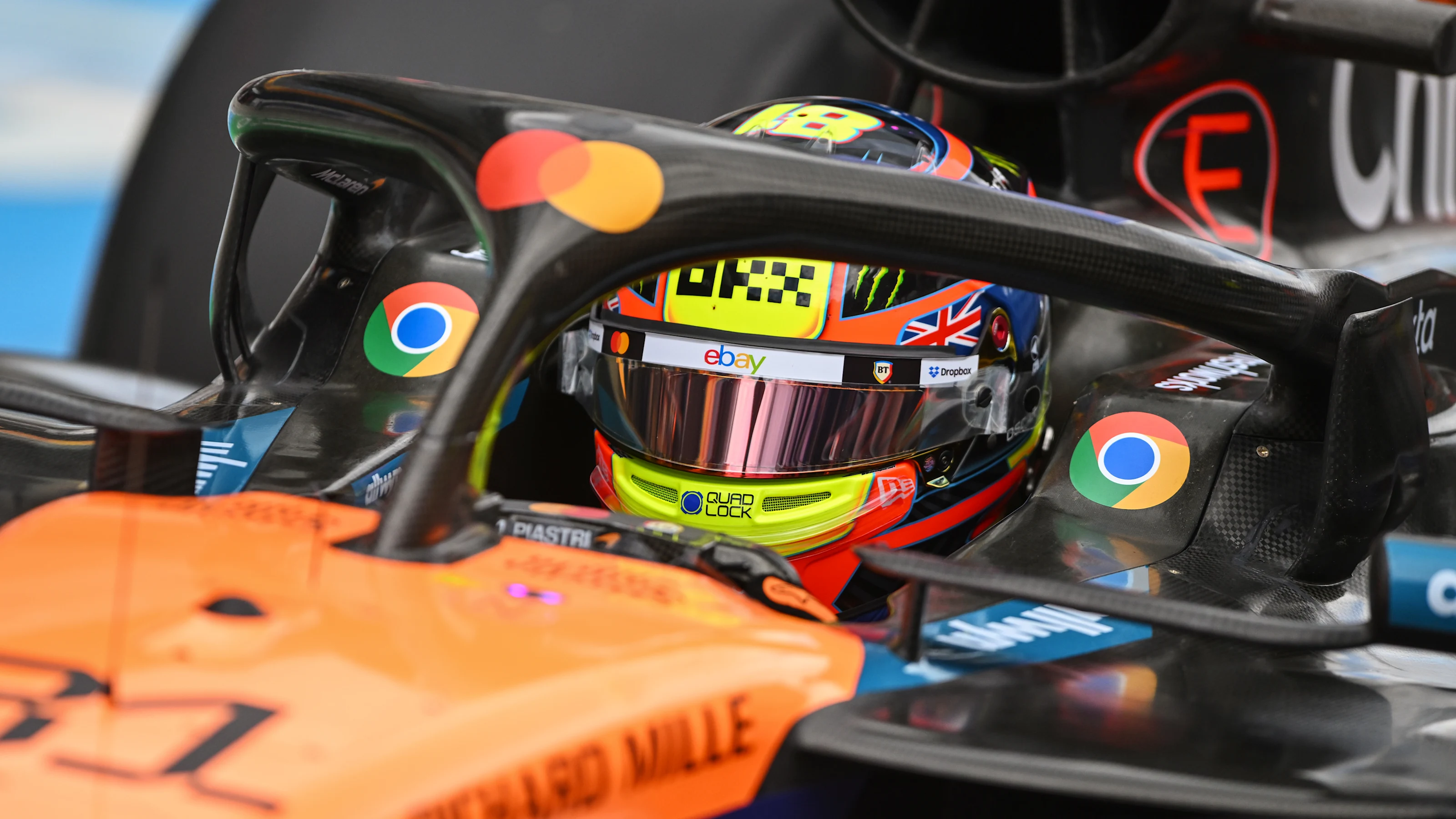 BUDAPEST, HUNGARY - AUGUST 01: Oscar Piastri of Australia and McLaren prepares to drive during
