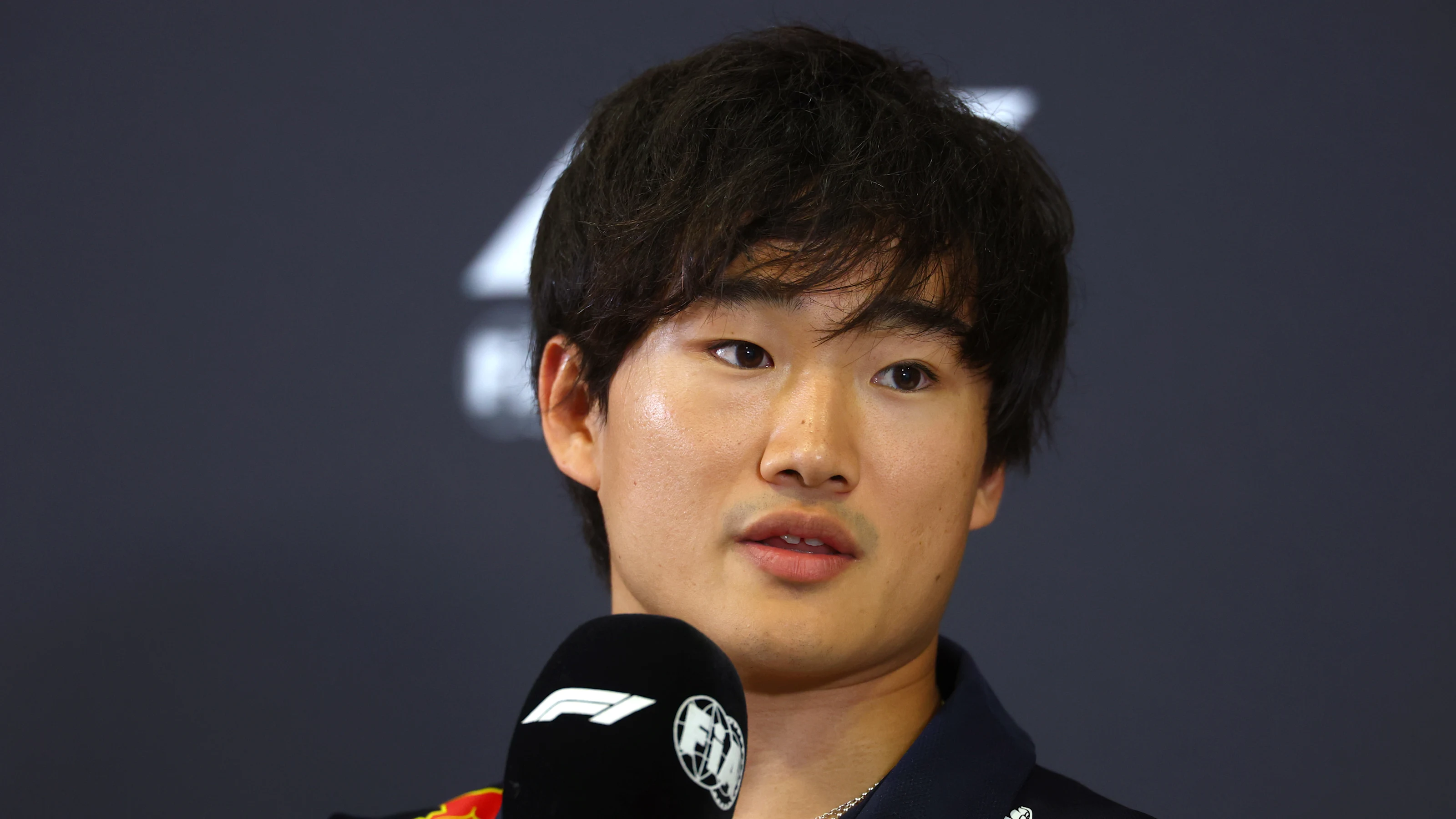 MONZA, ITALY - SEPTEMBER 04: Yuki Tsunoda of Japan and Oracle Red Bull Racing speaks in the Drivers