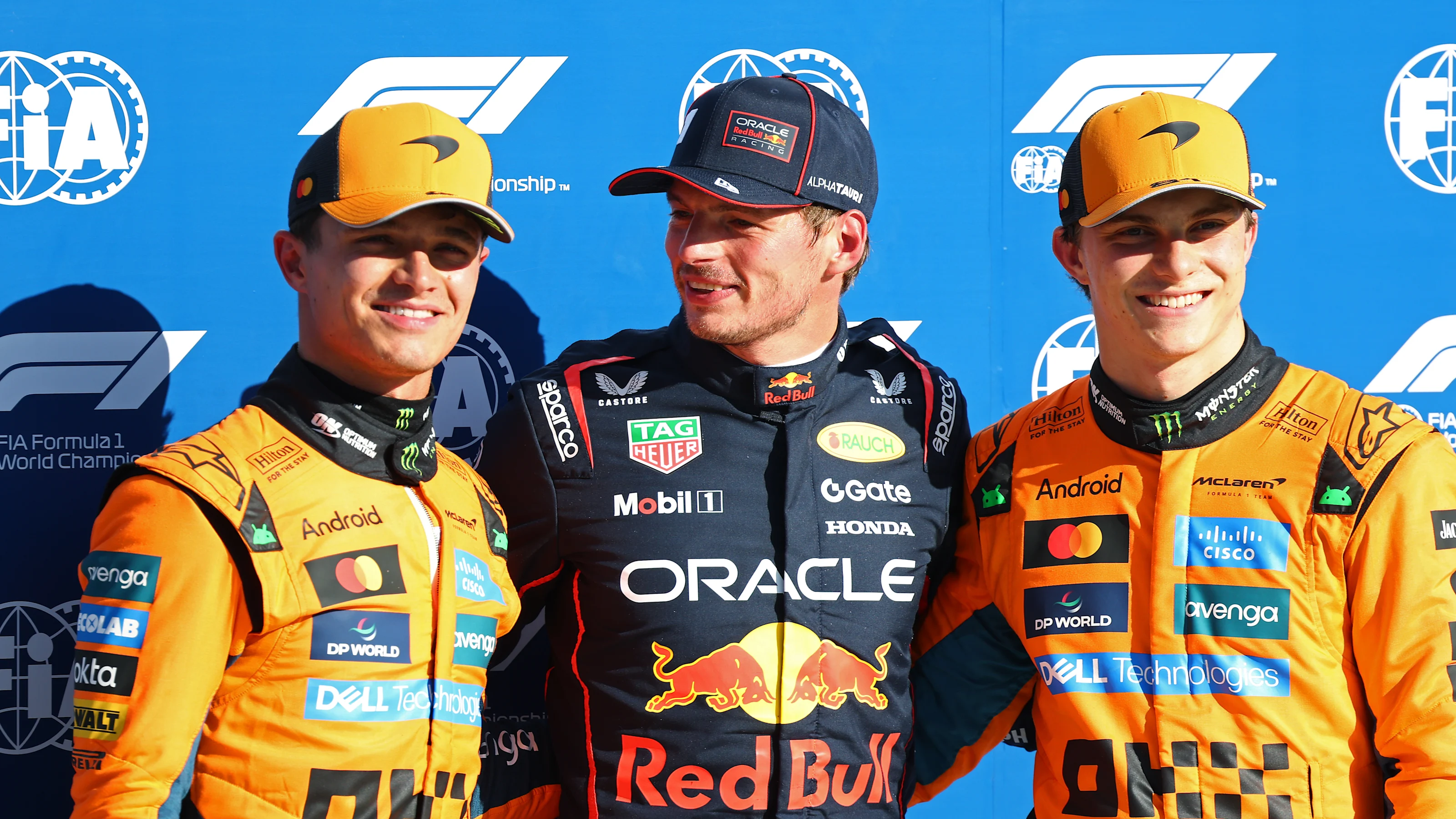 MONZA, ITALY - SEPTEMBER 06: Pole position qualifier Max Verstappen of the Netherlands and Oracle