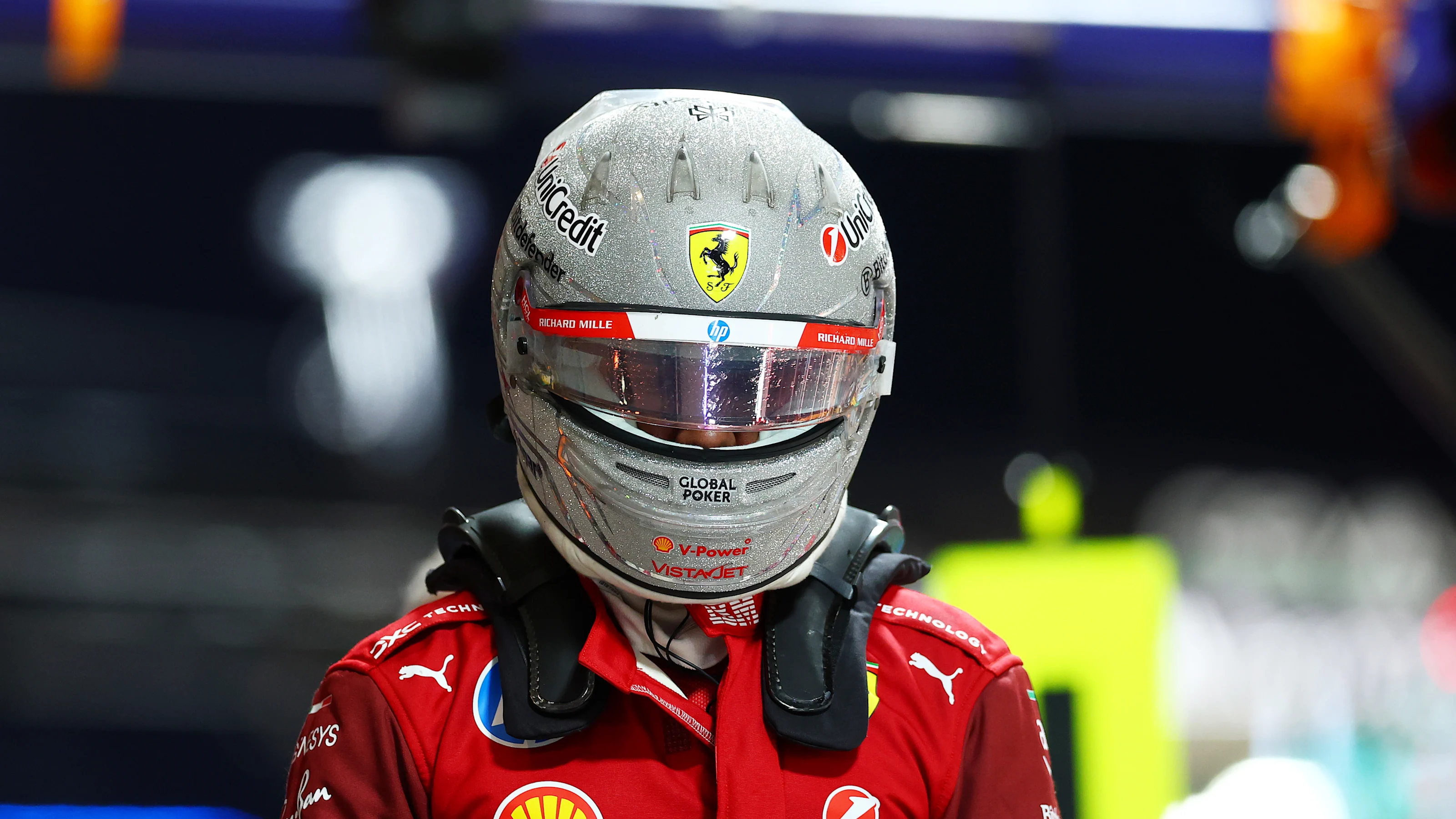 LAS VEGAS, NEVADA - NOVEMBER 21: Twentieth placed qualifier Lewis Hamilton of Great Britain and