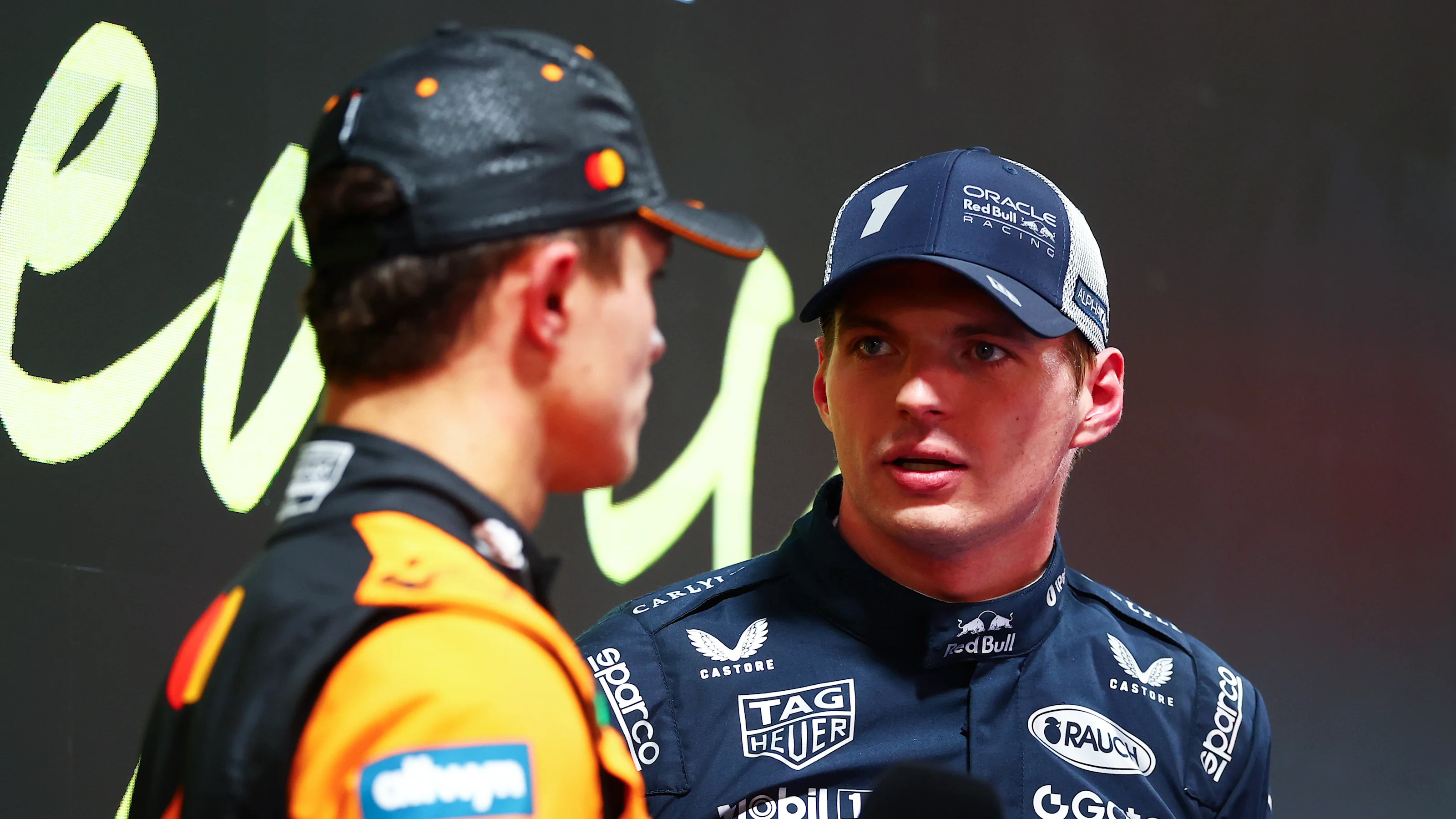 LAS VEGAS, NEVADA - NOVEMBER 21: Pole position qualifier Lando Norris of Great Britain and McLaren