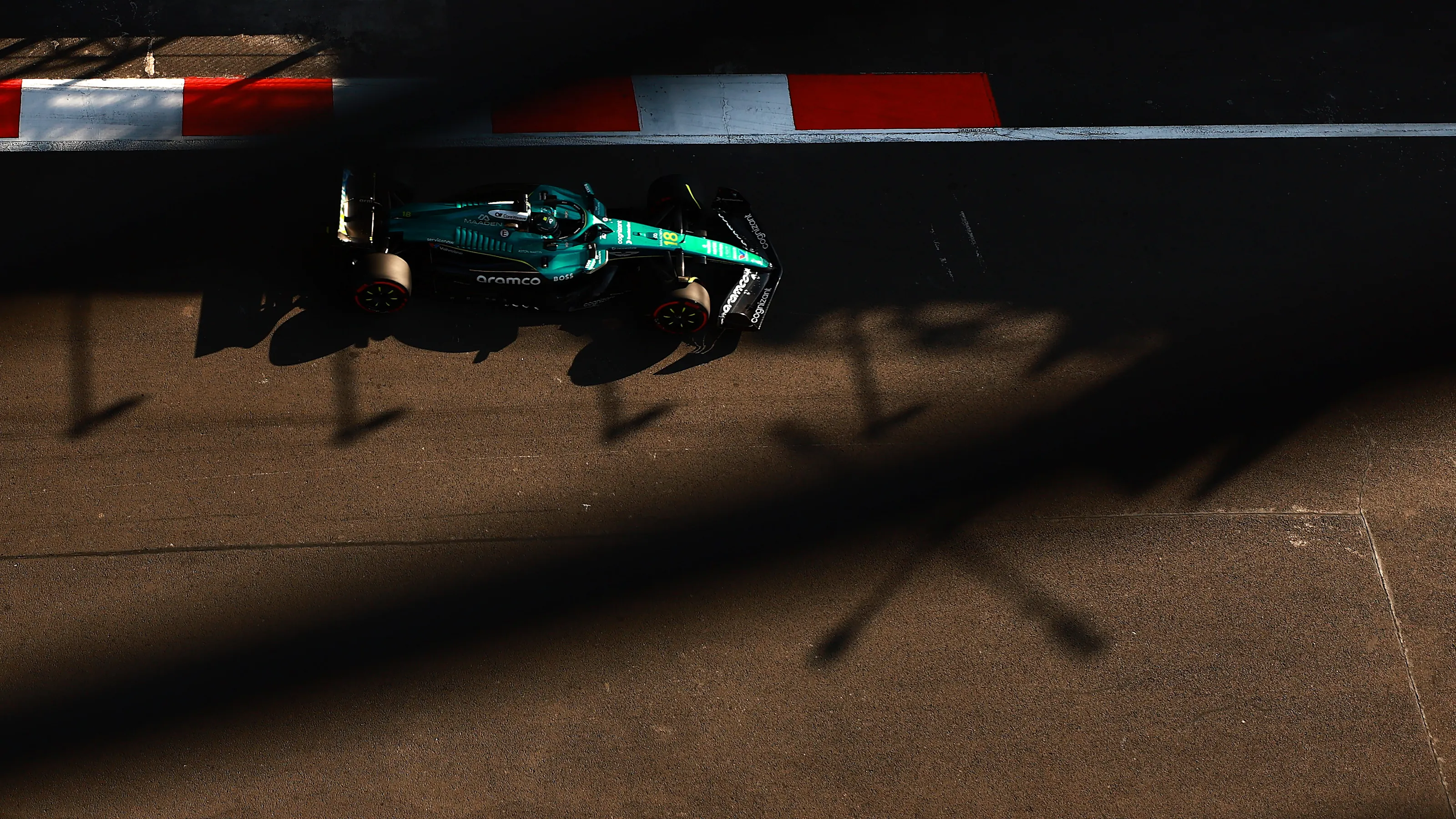 MEXICO CITY, MEXICO - OCTOBER 24: Lance Stroll of Canada driving the (18) Aston Martin F1 Team