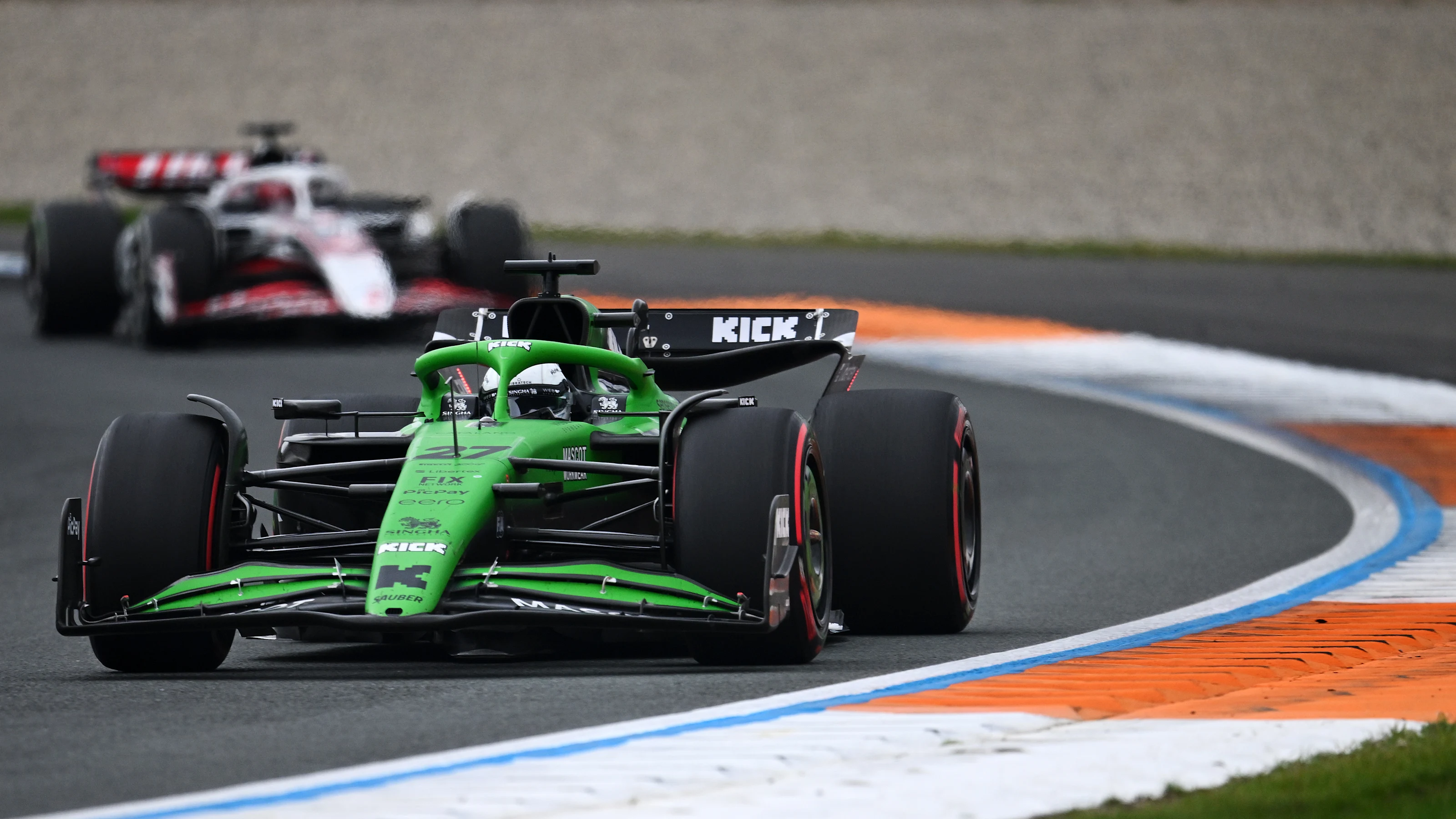 ZANDVOORT, NETHERLANDS - AUGUST 31: Nico Hulkenberg of Germany driving the (27) Kick Sauber C45
