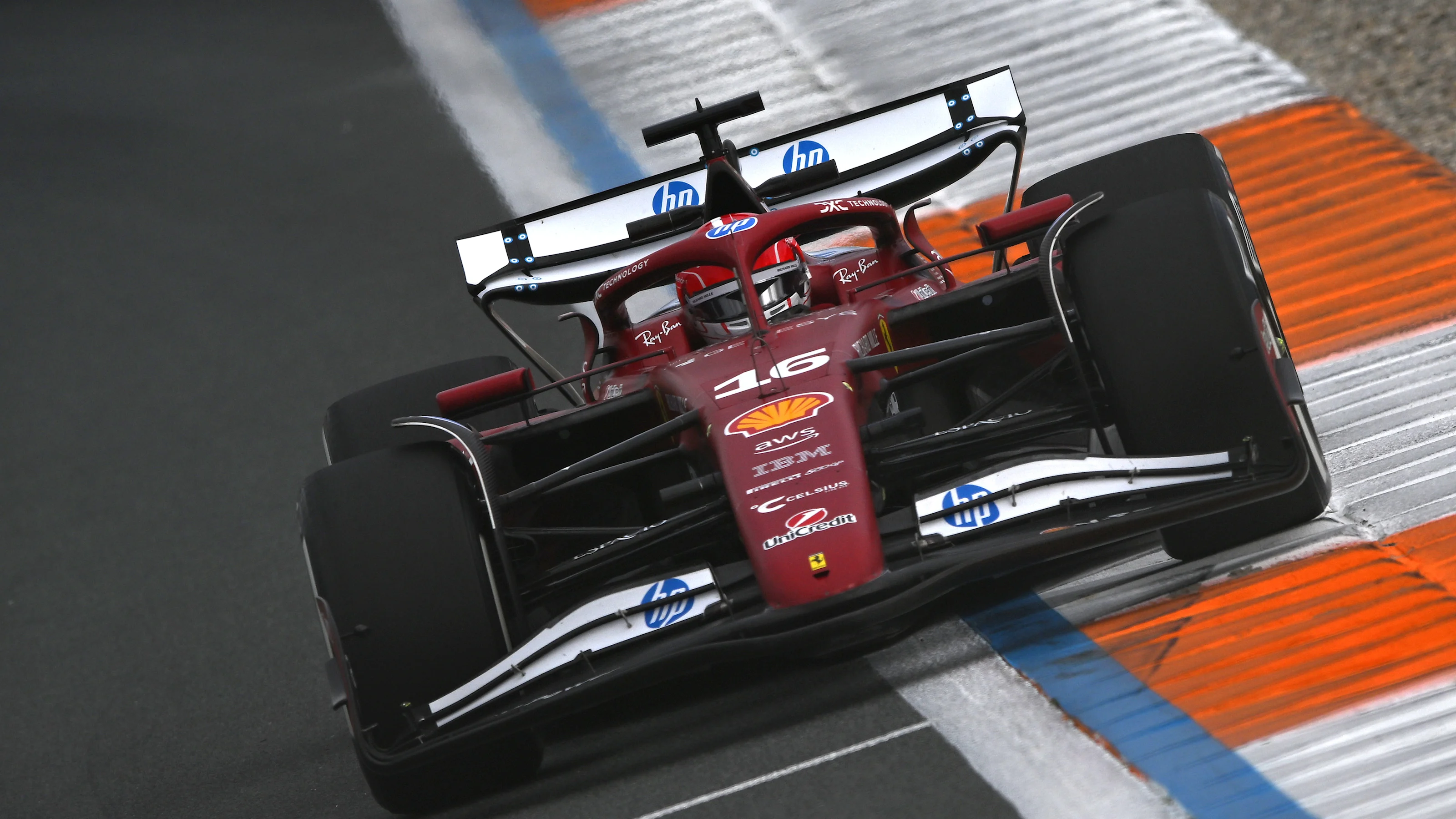 ZANDVOORT, NETHERLANDS - AUGUST 29: Charles Leclerc of Monaco driving the (16) Scuderia Ferrari