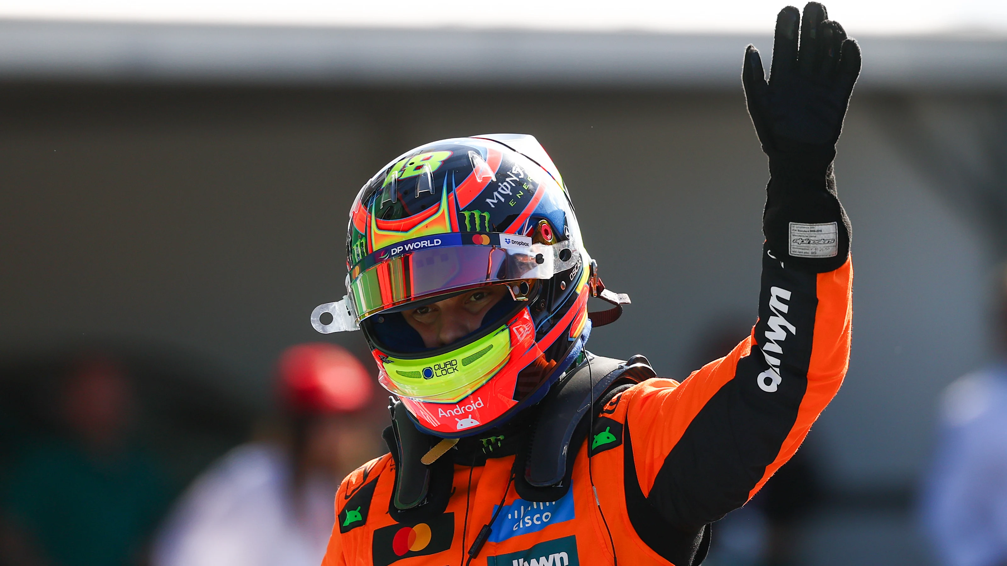 ZANDVOORT, NETHERLANDS - AUGUST 30: Pole position qualifier Oscar Piastri of Australia and McLaren