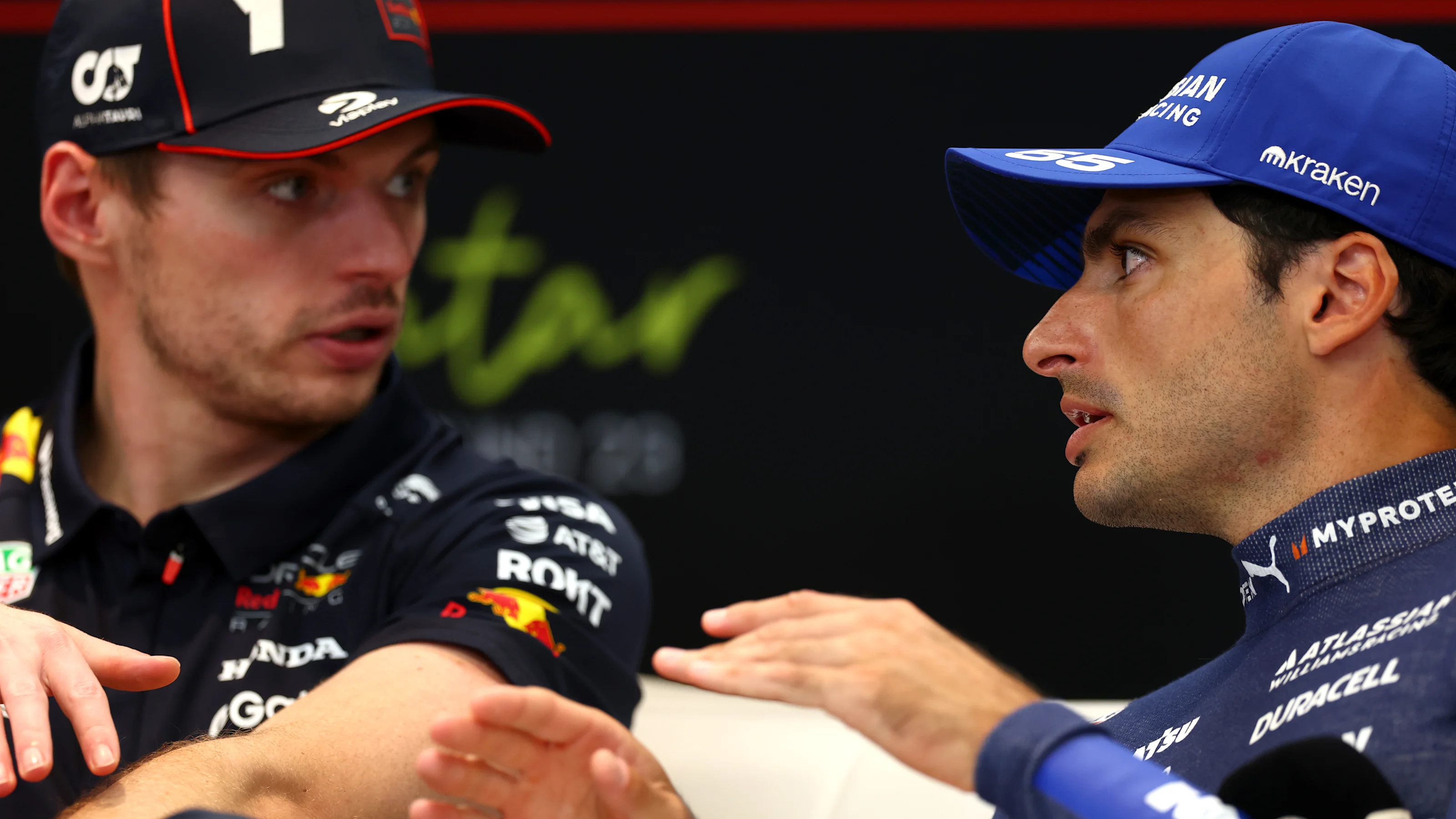 LUSAIL CITY, QATAR - NOVEMBER 30: Race winner Max Verstappen of the Netherlands and Oracle Red Bull
