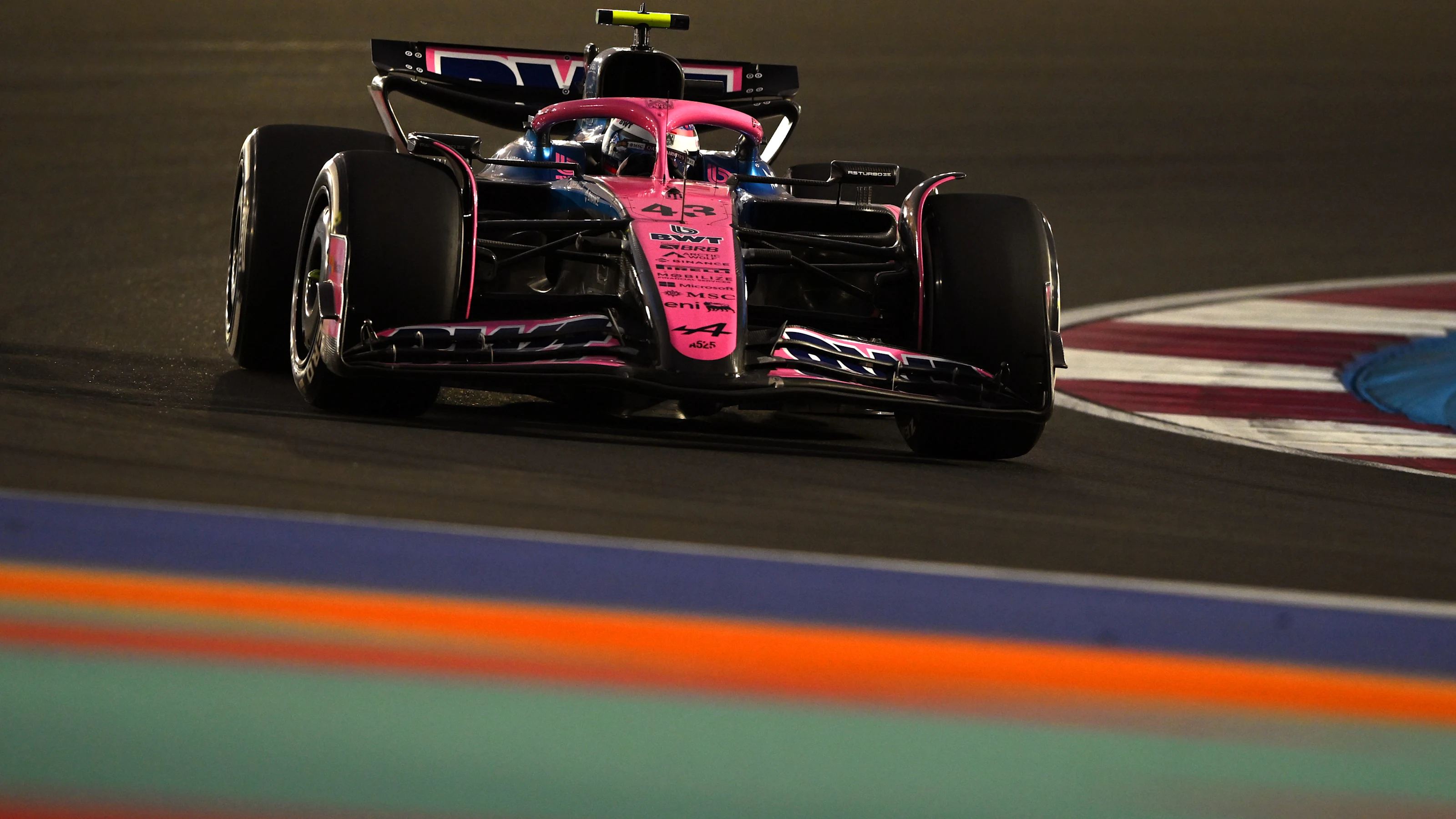 LUSAIL CITY, QATAR - NOVEMBER 28: Franco Colapinto of Argentina driving the (43) Alpine F1 A525
