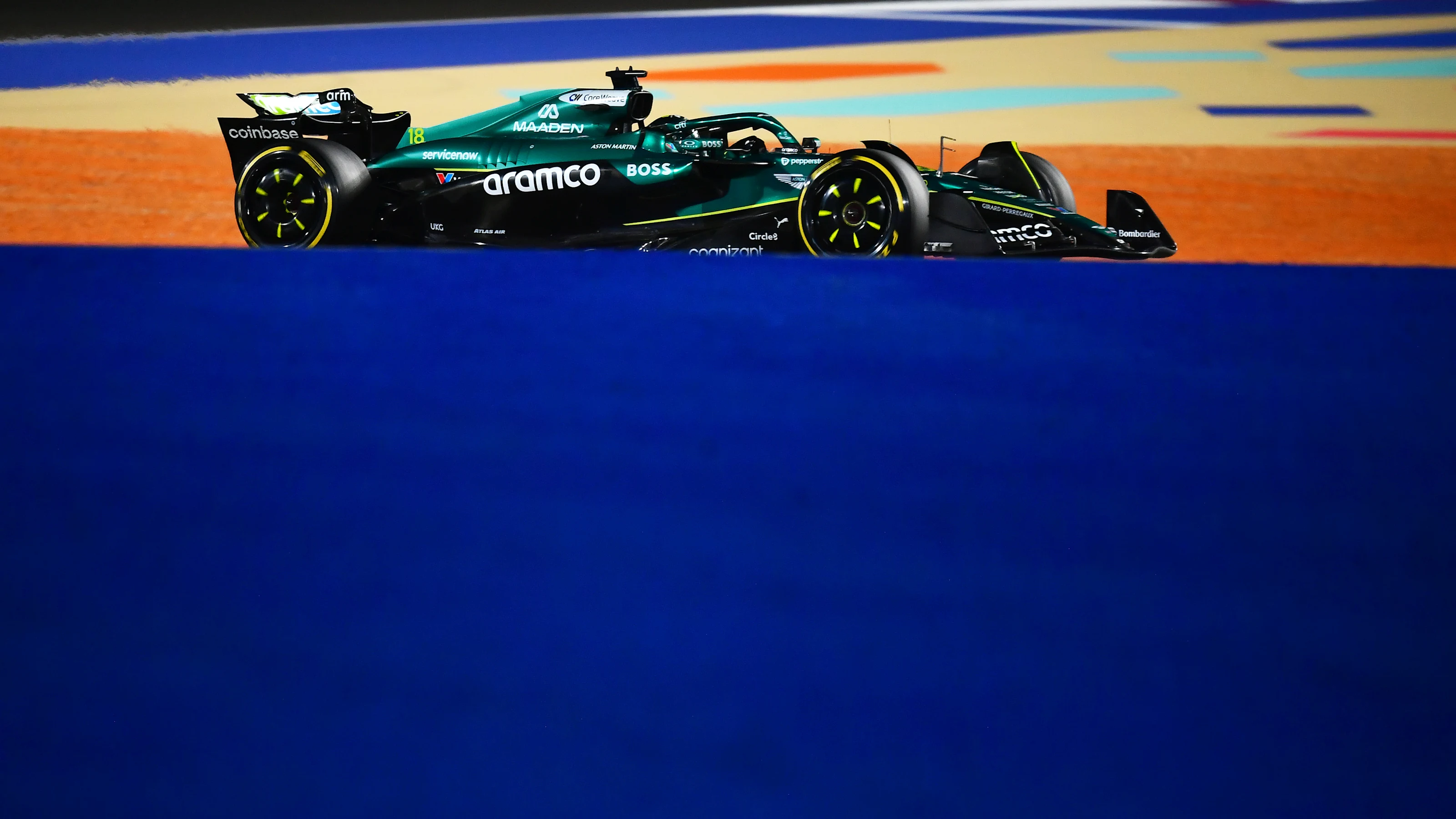 LUSAIL CITY, QATAR - NOVEMBER 29: Lance Stroll of Canada driving the (18) Aston Martin F1 Team