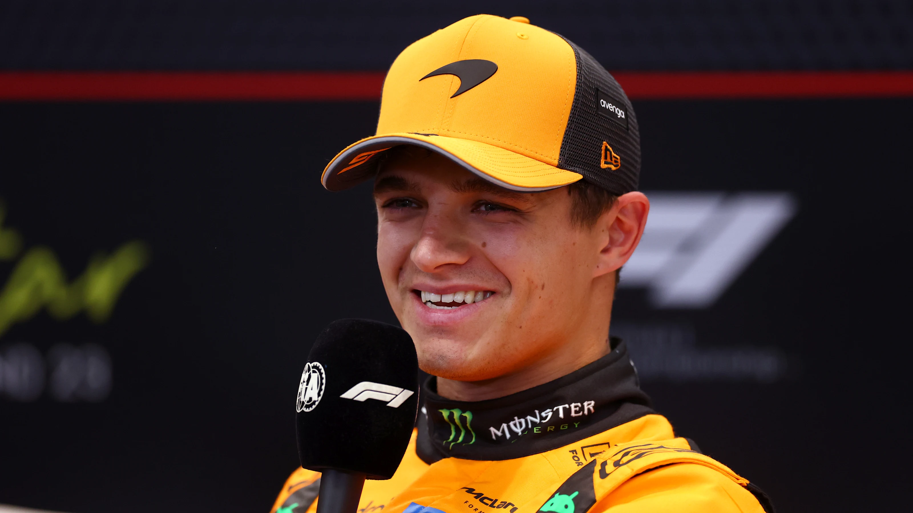 LUSAIL CITY, QATAR - NOVEMBER 29: Third placed Lando Norris of Great Britain and McLaren in the