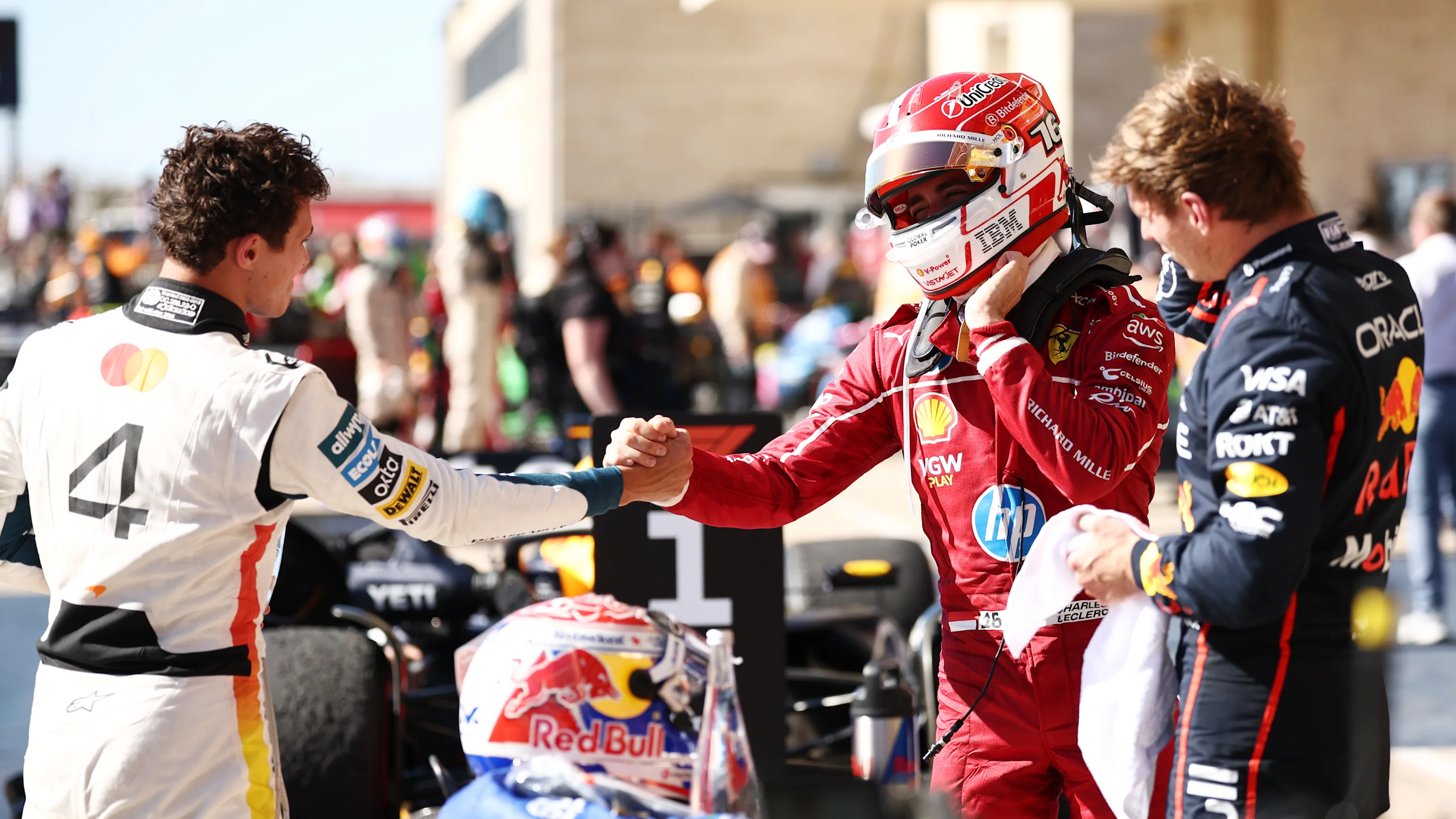 AUSTIN, TEXAS - OCTOBER 19: Race winner Max Verstappen of the Netherlands and Oracle Red Bull