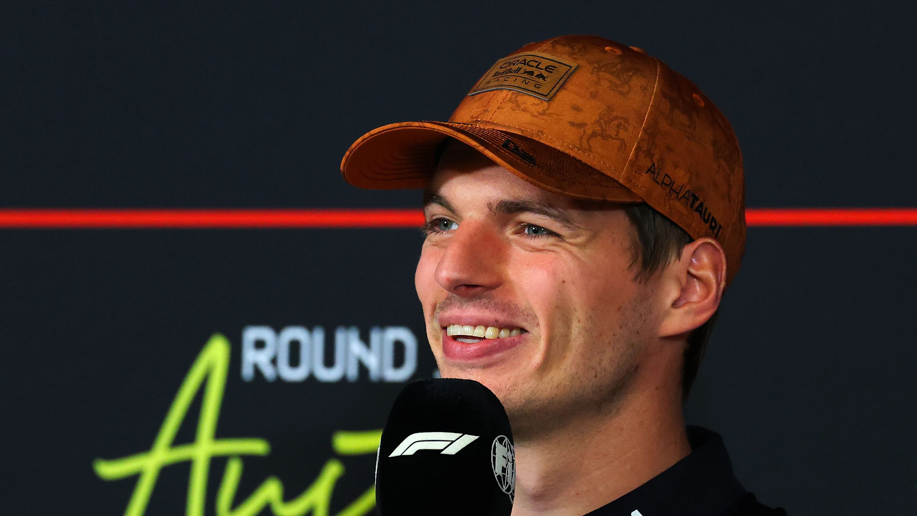 AUSTIN, TEXAS - OCTOBER 16: Max Verstappen of the Netherlands and Oracle Red Bull Racing speaks in