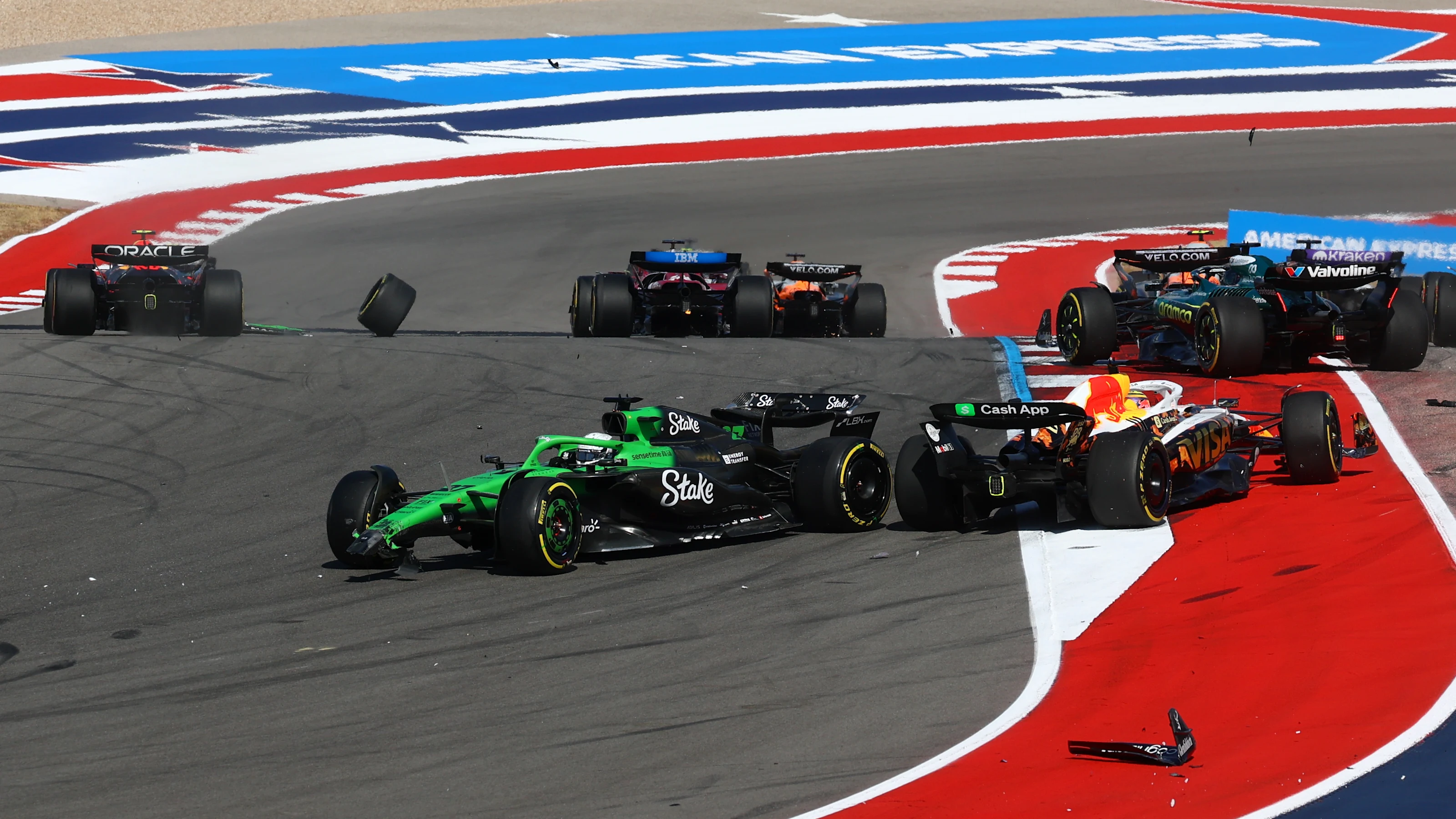 AUSTIN, TEXAS - OCTOBER 18: Nico Hulkenberg of Germany driving the (27) Kick Sauber C45 Ferrari