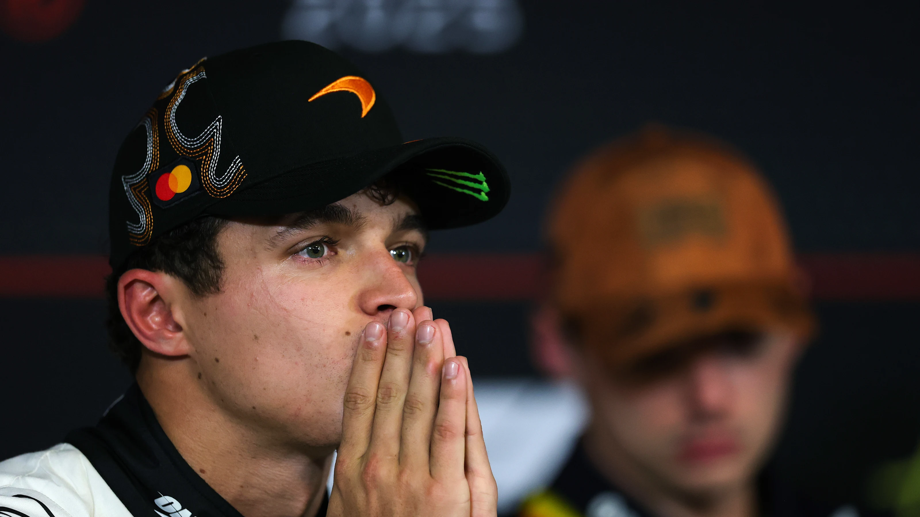 AUSTIN, TEXAS - OCTOBER 18: Second placed qualifier Lando Norris of Great Britain and McLaren in