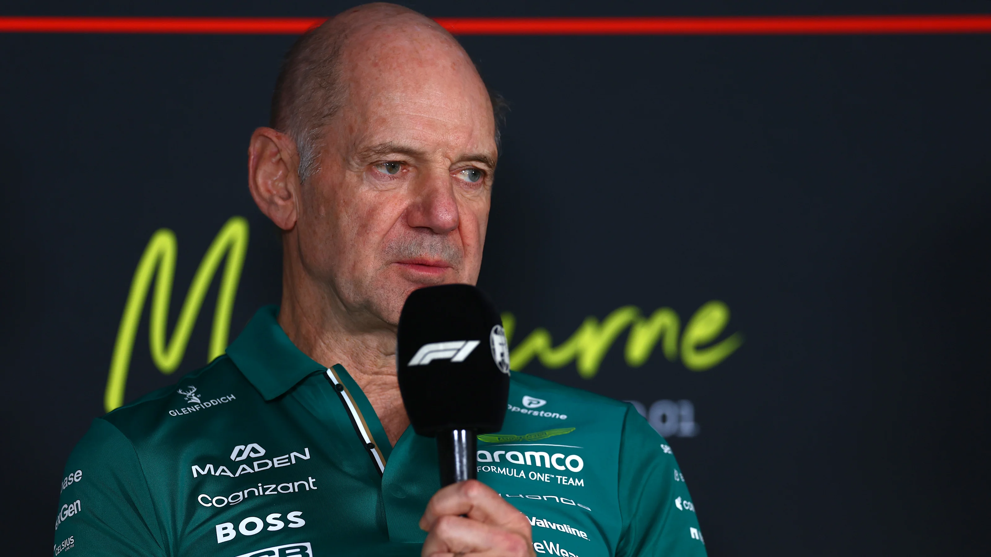 MELBOURNE, AUSTRALIA - MARCH 06: Adrian Newey, Team Principal of Aston Martin F1 Team in the Team
