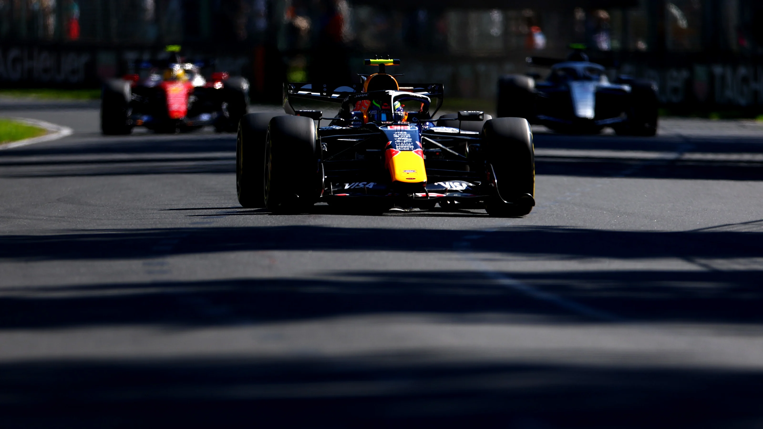 MELBOURNE, AUSTRALIA - MARCH 06: Isack Hadjar of France driving the (6) Oracle Red Bull Racing RB22