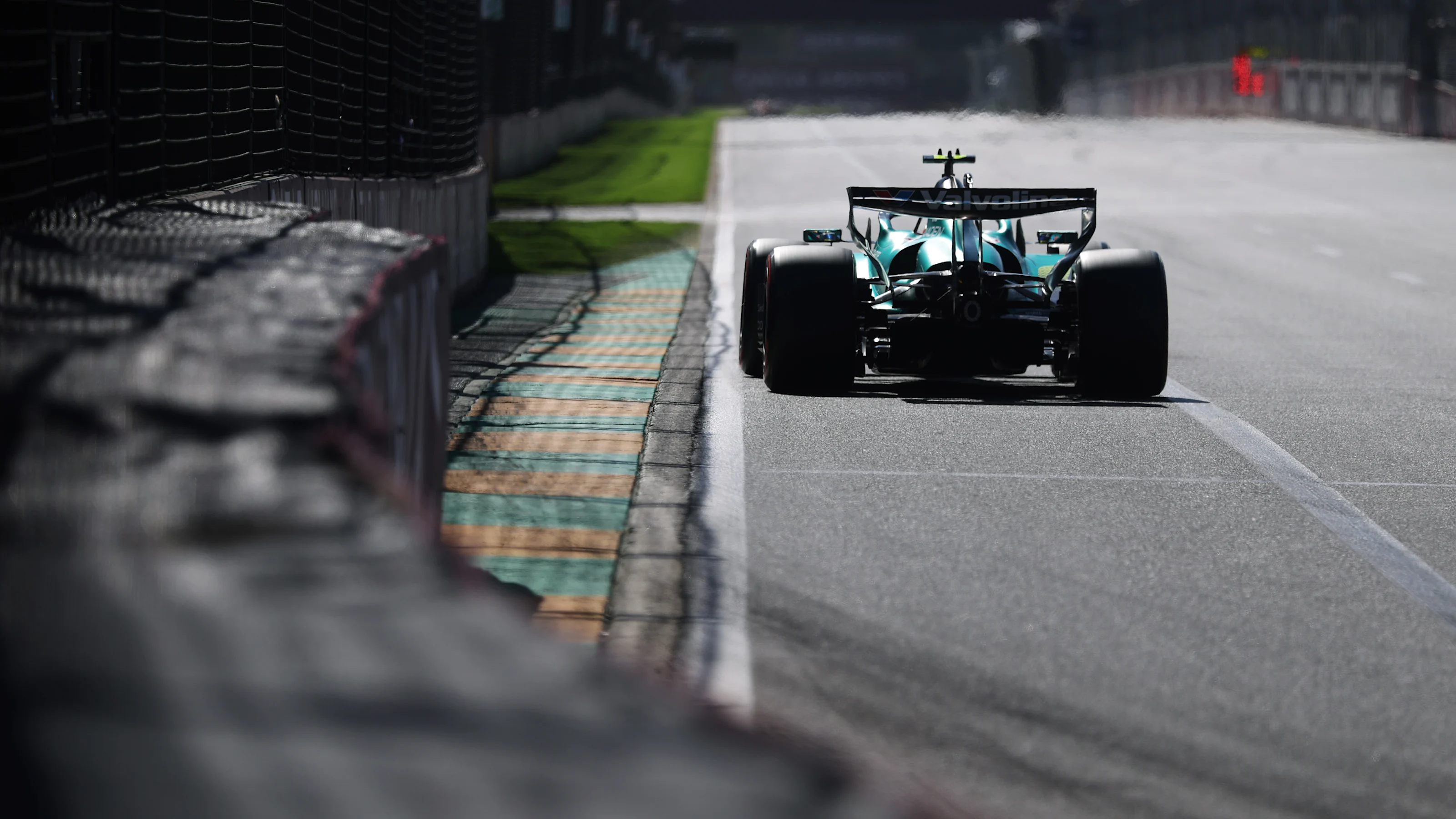 MELBOURNE, AUSTRALIA - MARCH 06: Fernando Alonso of Spain driving the (14) Aston Martin F1 Team