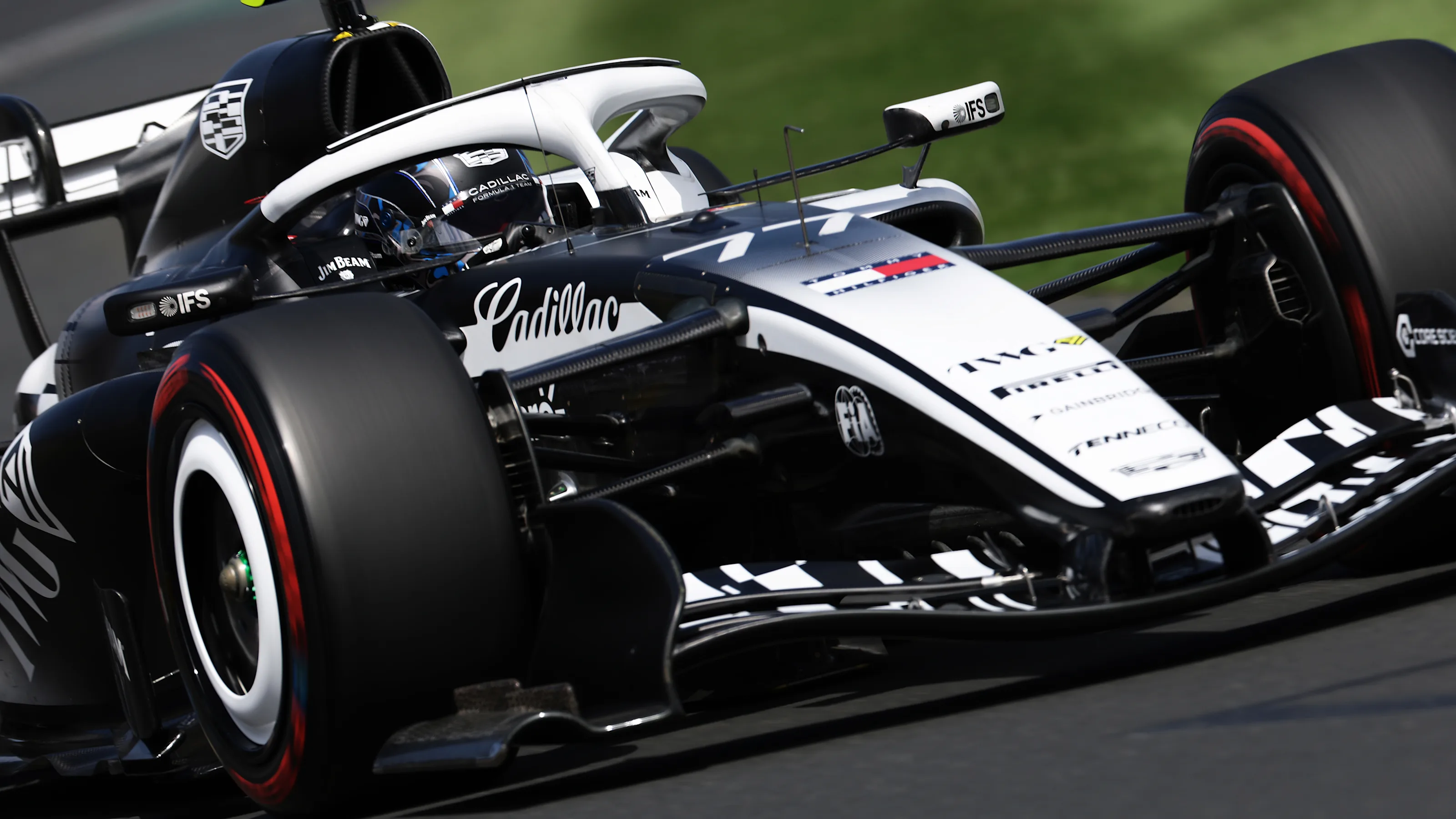 MELBOURNE, AUSTRALIA - MARCH 07: Valtteri Bottas of Finland driving the (77) Cadillac F1 Team