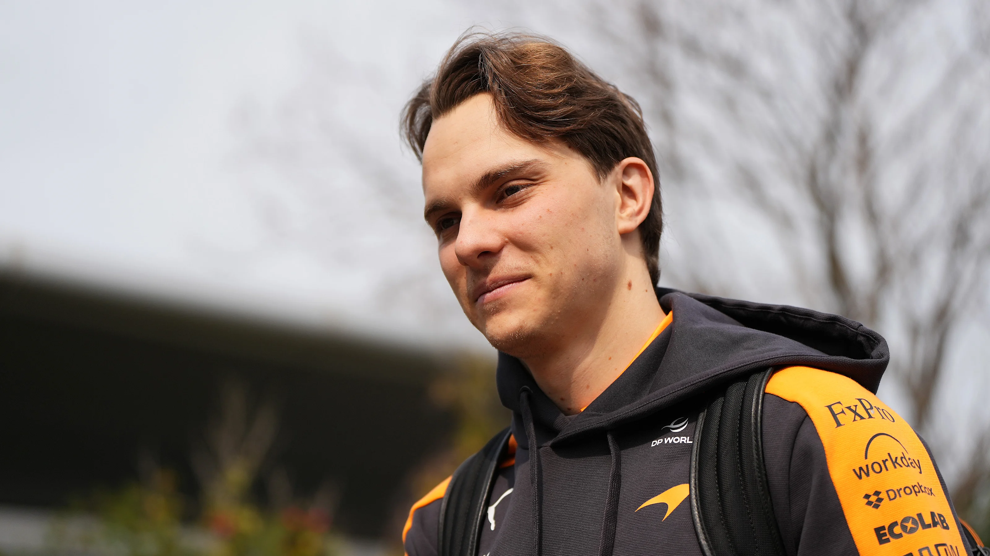 SHANGHAI, CHINA - MARCH 15: Oscar Piastri of Australia and McLaren arrives in the Paddock prior to