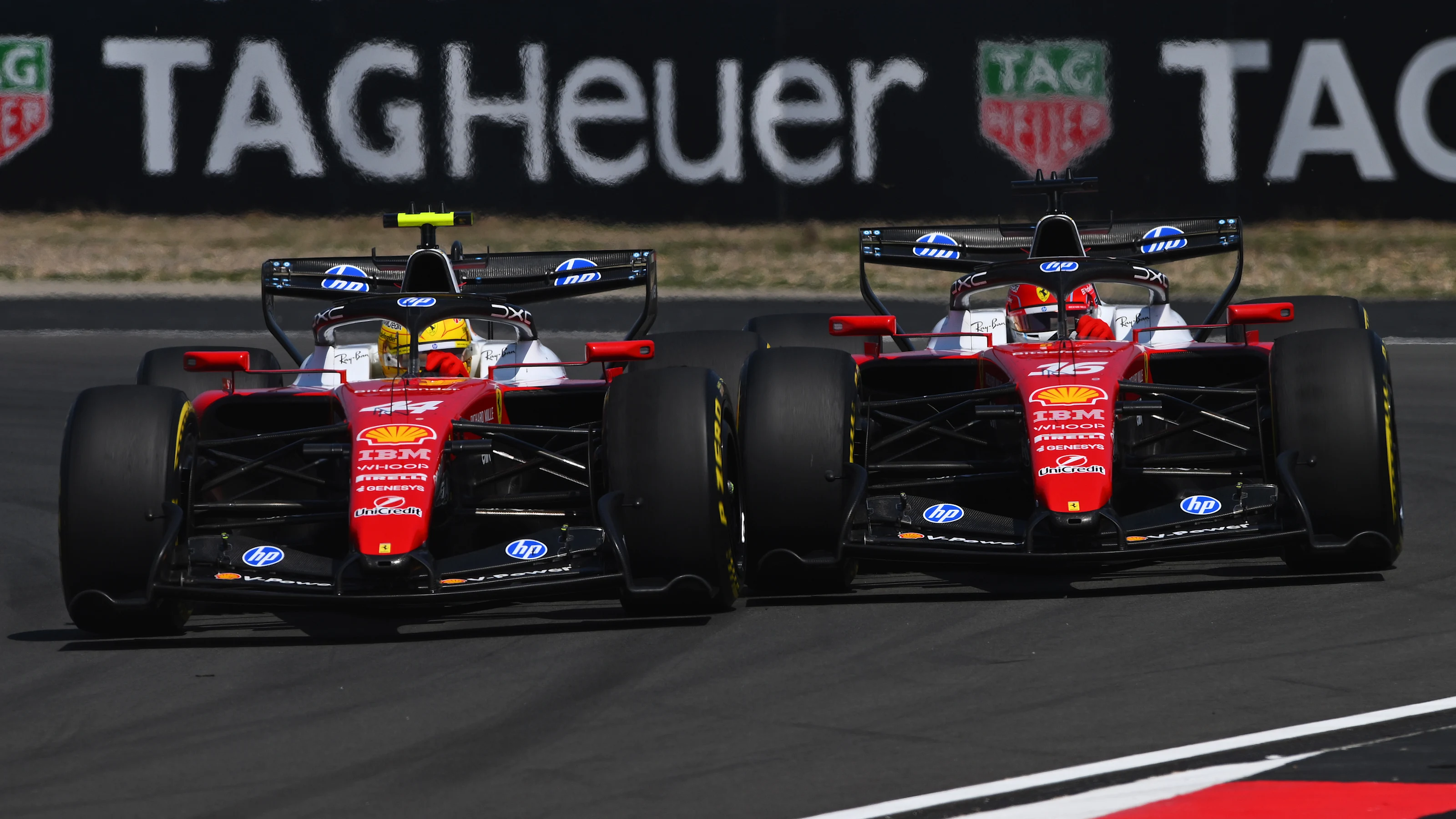 SHANGHAI, CHINA - MARCH 14: Lewis Hamilton of Great Britain driving the (44) Scuderia Ferrari SF-26