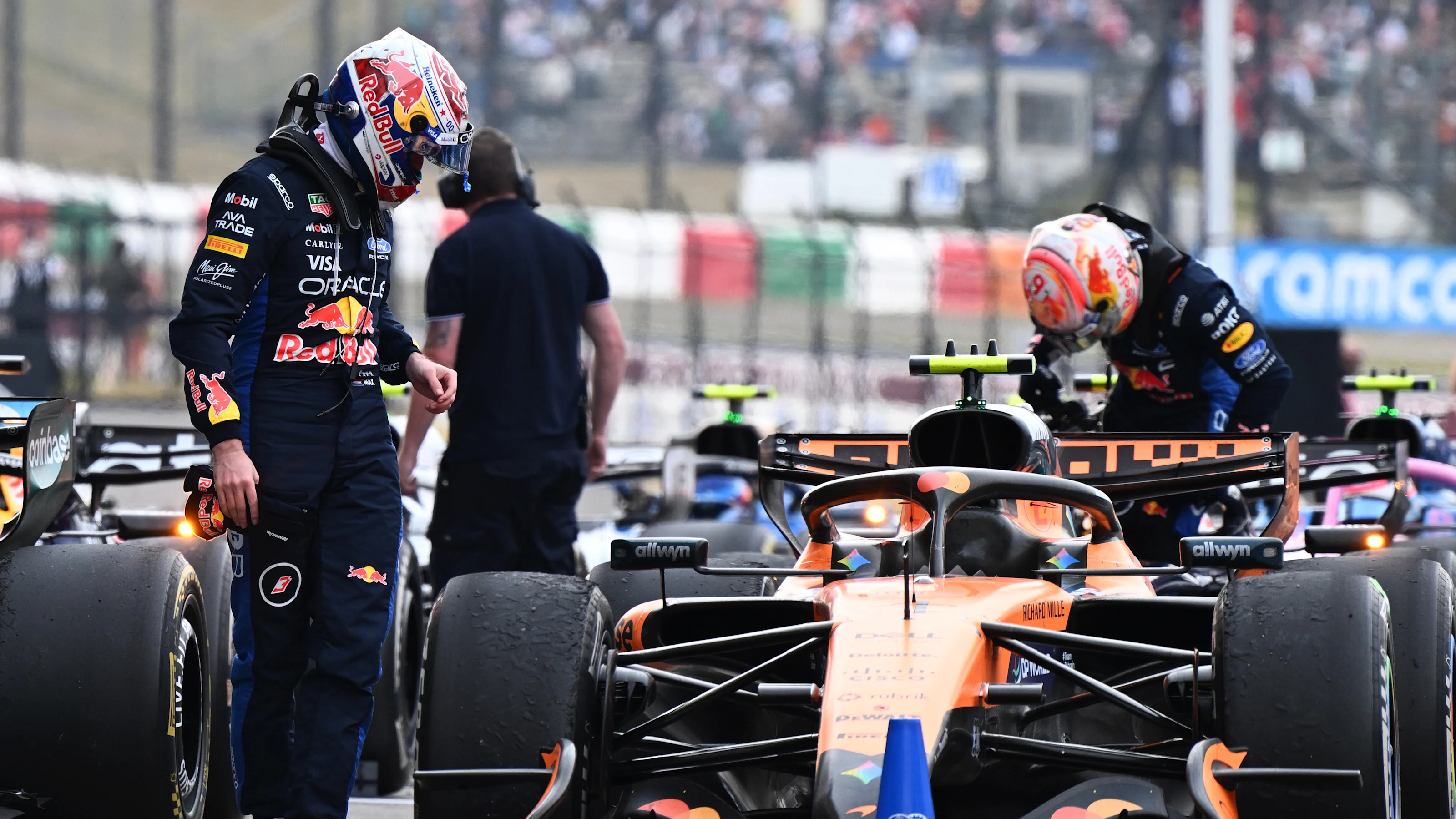 SUZUKA, JAPAN - MARCH 29: Eighth placed Max Verstappen of the Netherlands and Oracle Red Bull