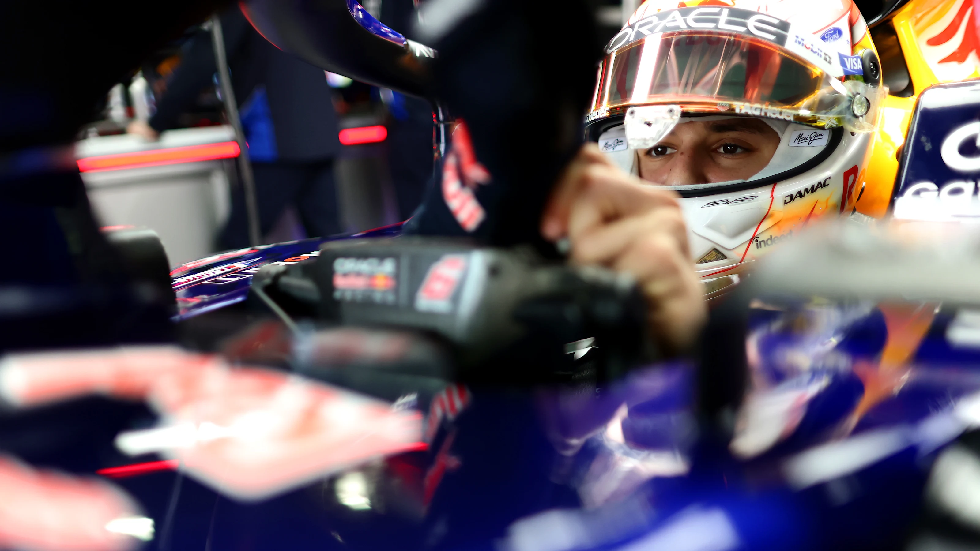SUZUKA, JAPAN - MARCH 28: Isack Hadjar of France and Oracle Red Bull Racing prepares to drive