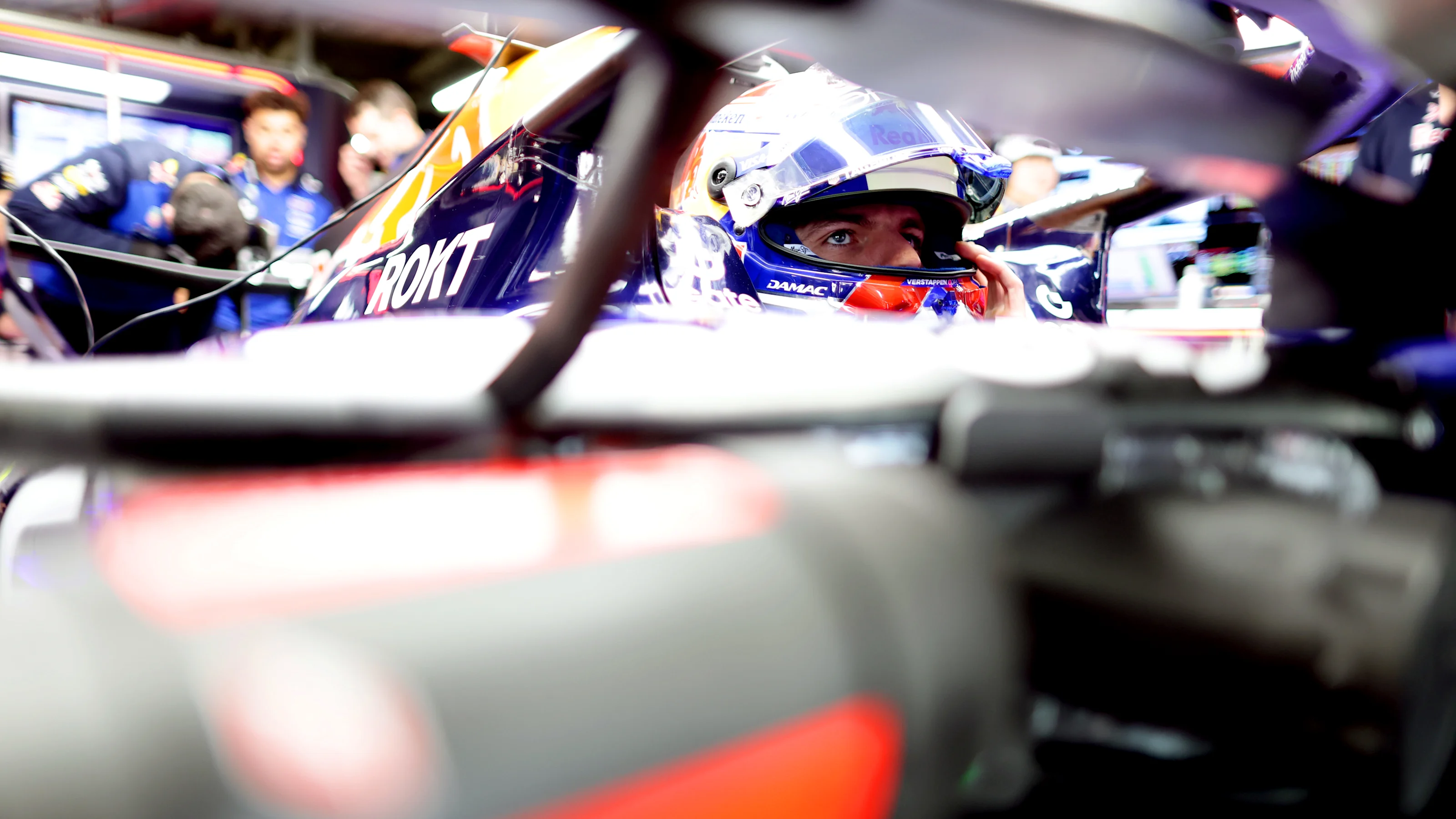 SUZUKA, JAPAN - MARCH 28: Max Verstappen of the Netherlands and Oracle Red Bull Racing prepares to