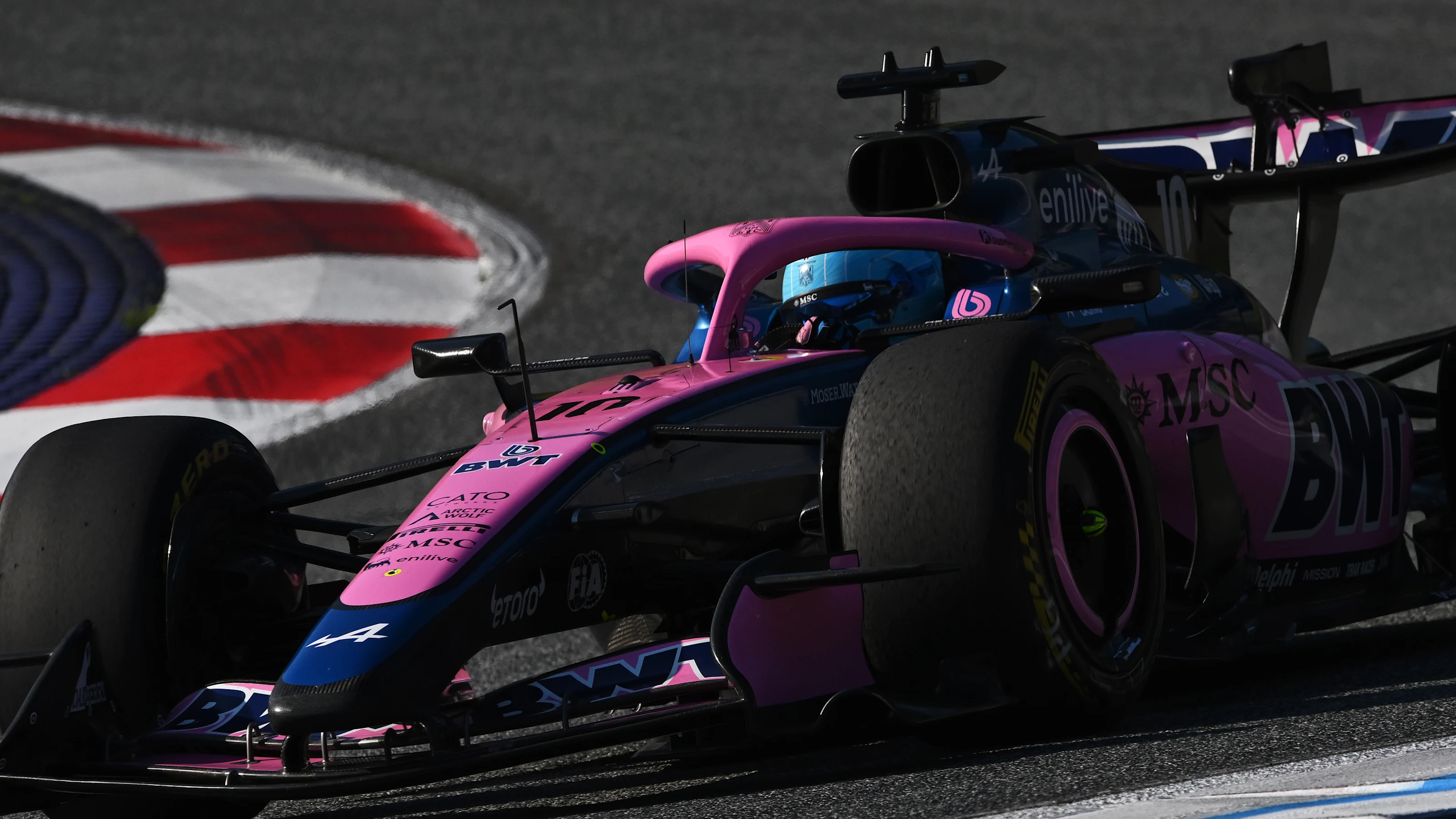 SPIELBERG, AUSTRIA - JUNE 26: Pierre Gasly of France driving the (10) Alpine F1 A526 Mercedes on
