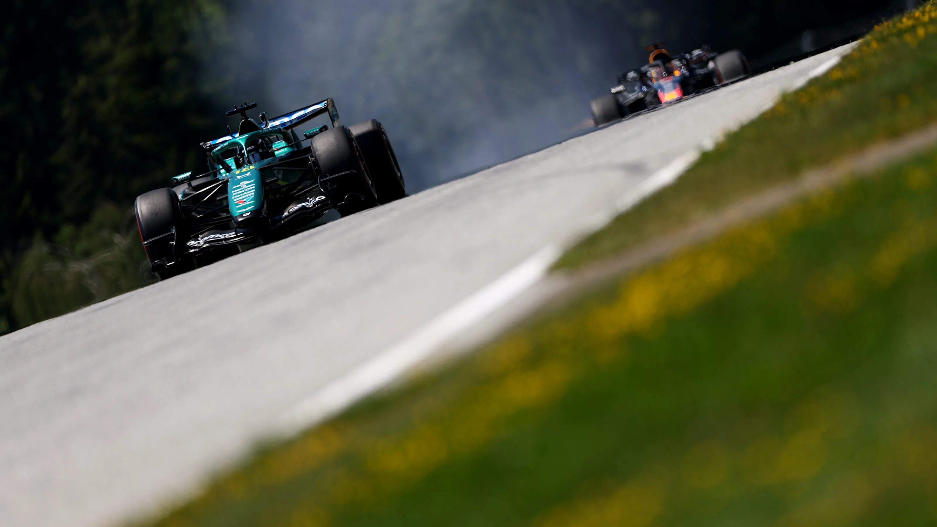 SPIELBERG, AUSTRIA - JUNE 27: Lance Stroll of Canada driving the (18) Aston Martin F1 Team AMR26