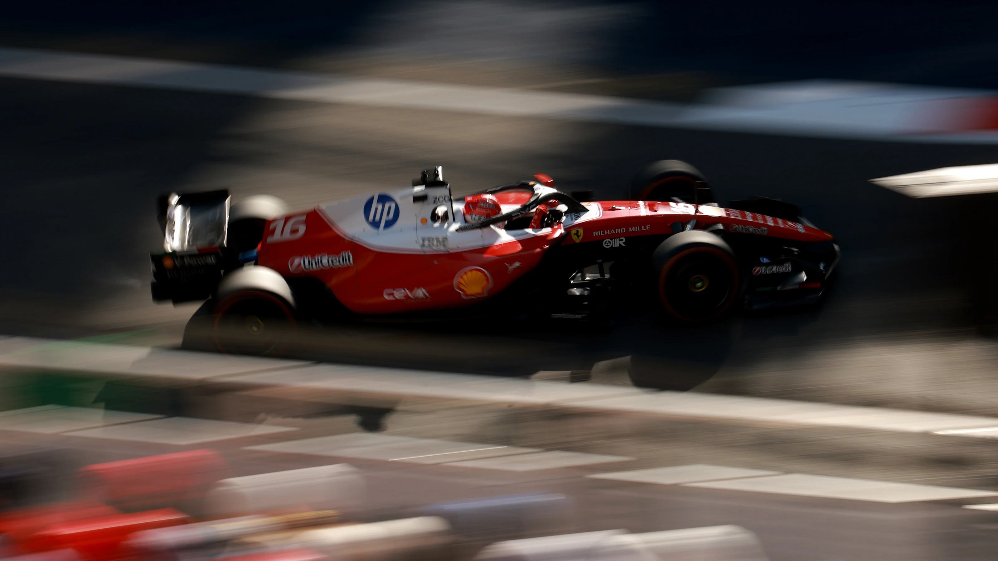 BAKU, AZERBAIJAN - SEPTEMBER 26: Charles Leclerc of Monaco driving the (16) Scuderia Ferrari SF-26