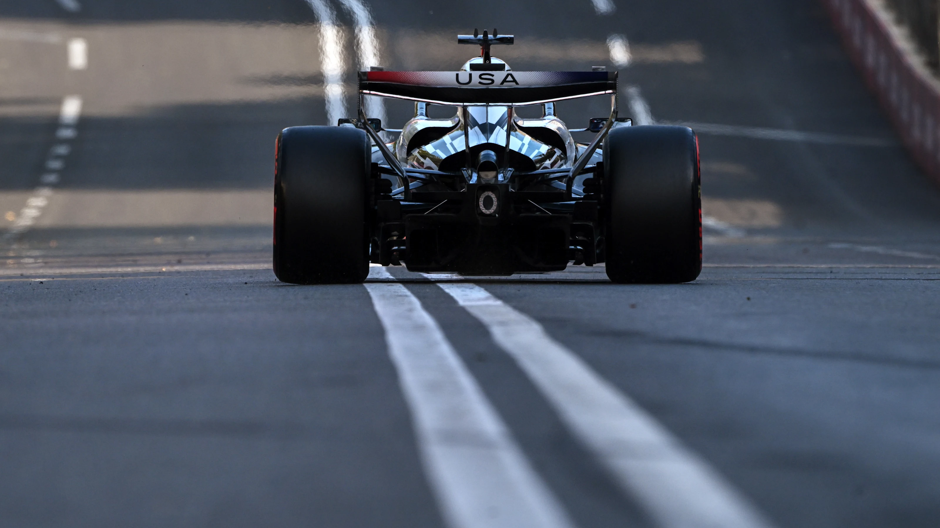 BAKU, AZERBAIJAN - SEPTEMBER 25: Sergio Perez of Mexico driving the (11) Cadillac F1 Team MAC-26