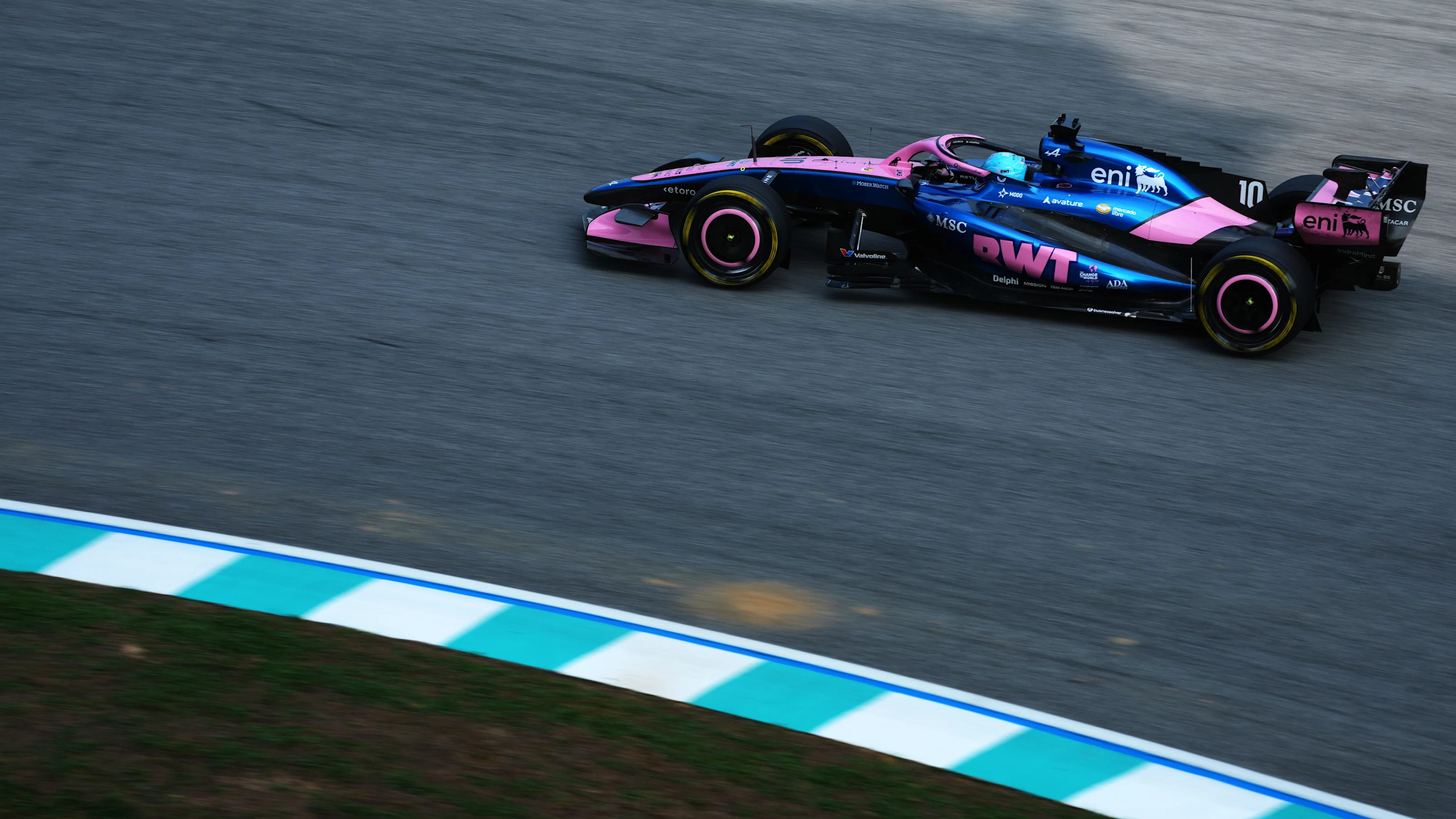 KUALA LUMPUR, MALAYSIA - OCTOBER 02: Pierre Gasly of France driving the (10) Alpine F1 A526