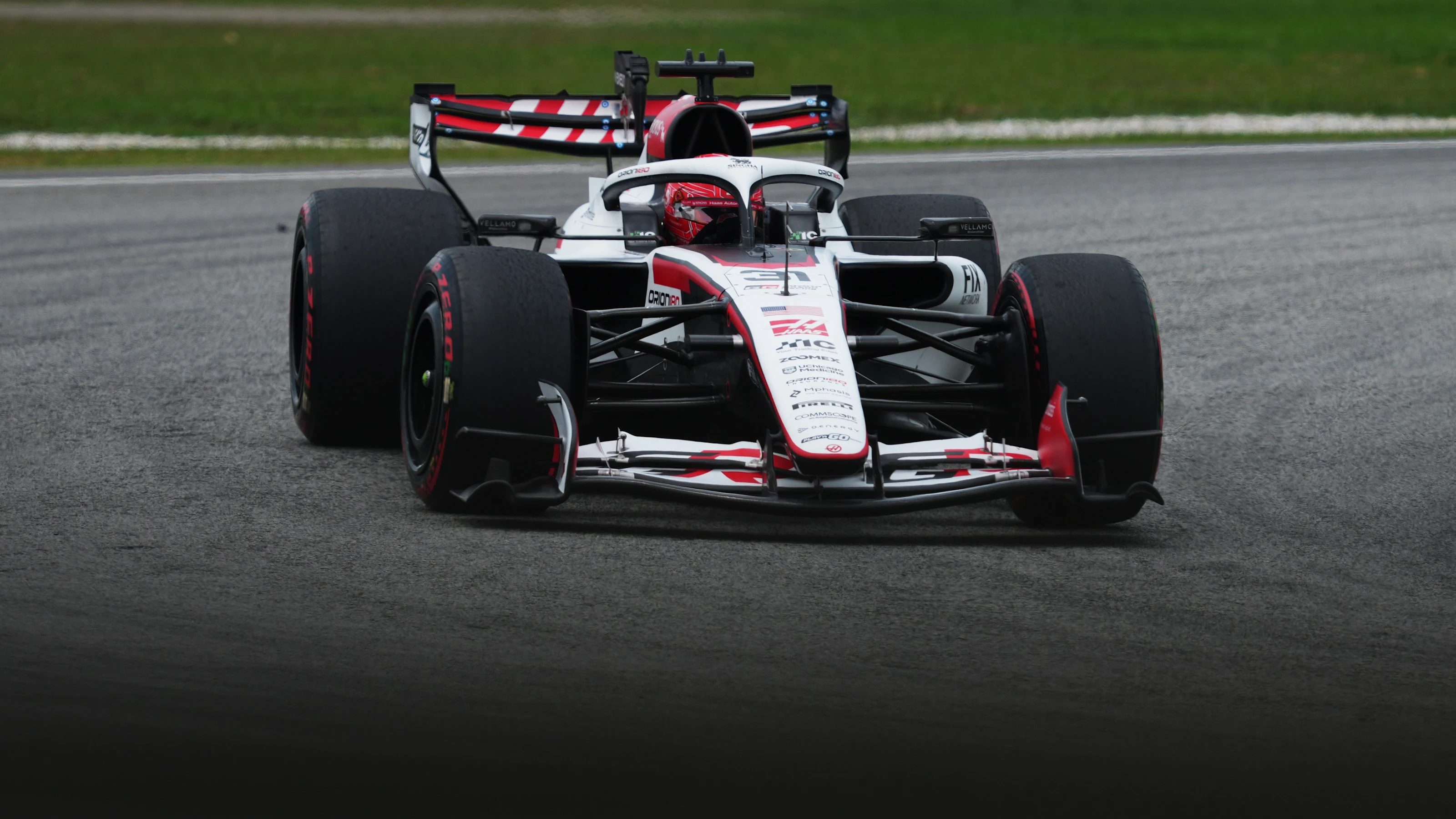 KUALA LUMPUR, MALAYSIA - OCTOBER 03: Esteban Ocon of France driving the (31) Haas F1 VF-26 Ferrari