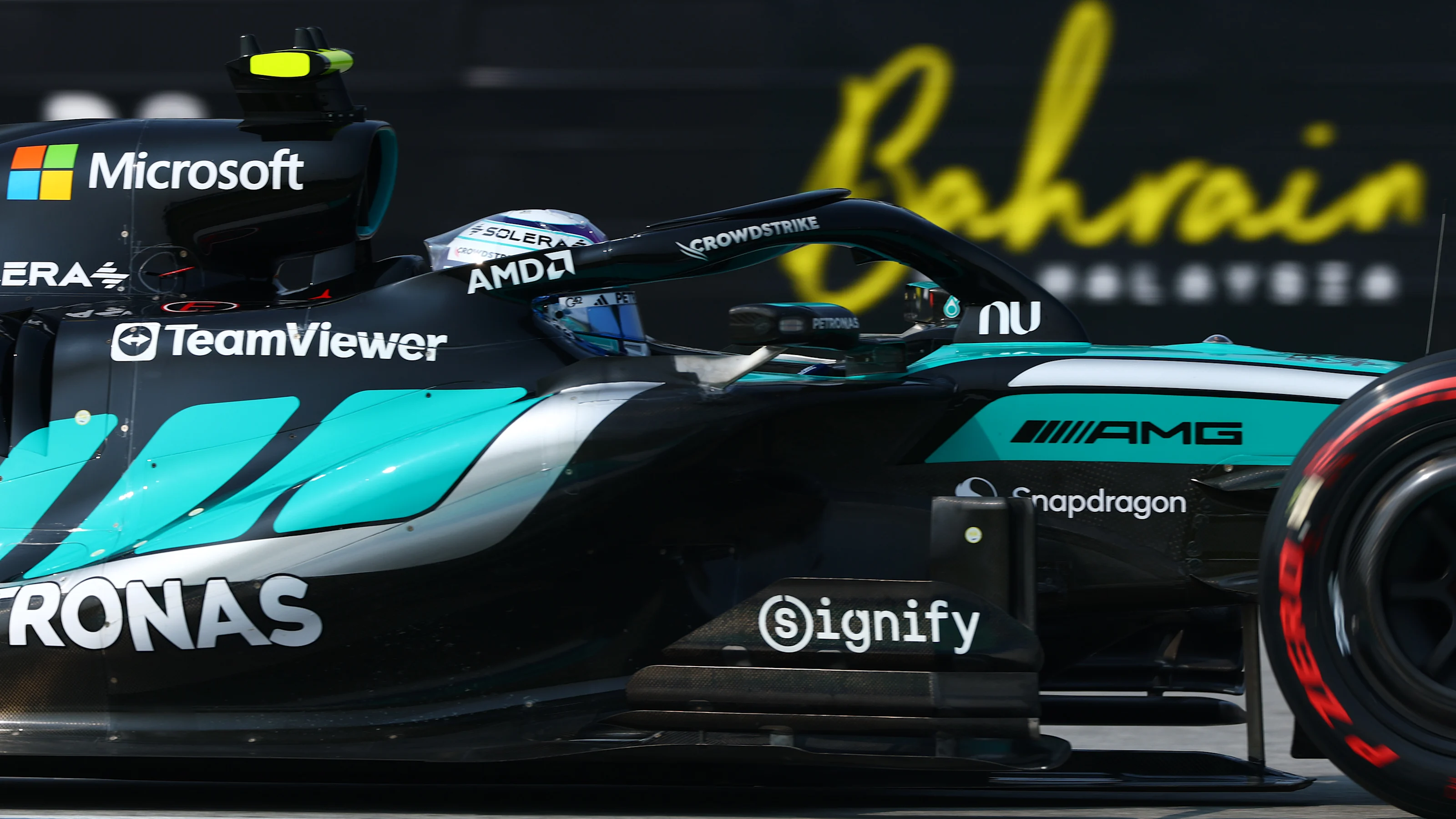 KUALA LUMPUR, MALAYSIA - OCTOBER 03: Andrea Kimi Antonelli of Italy driving the (12) Mercedes AMG