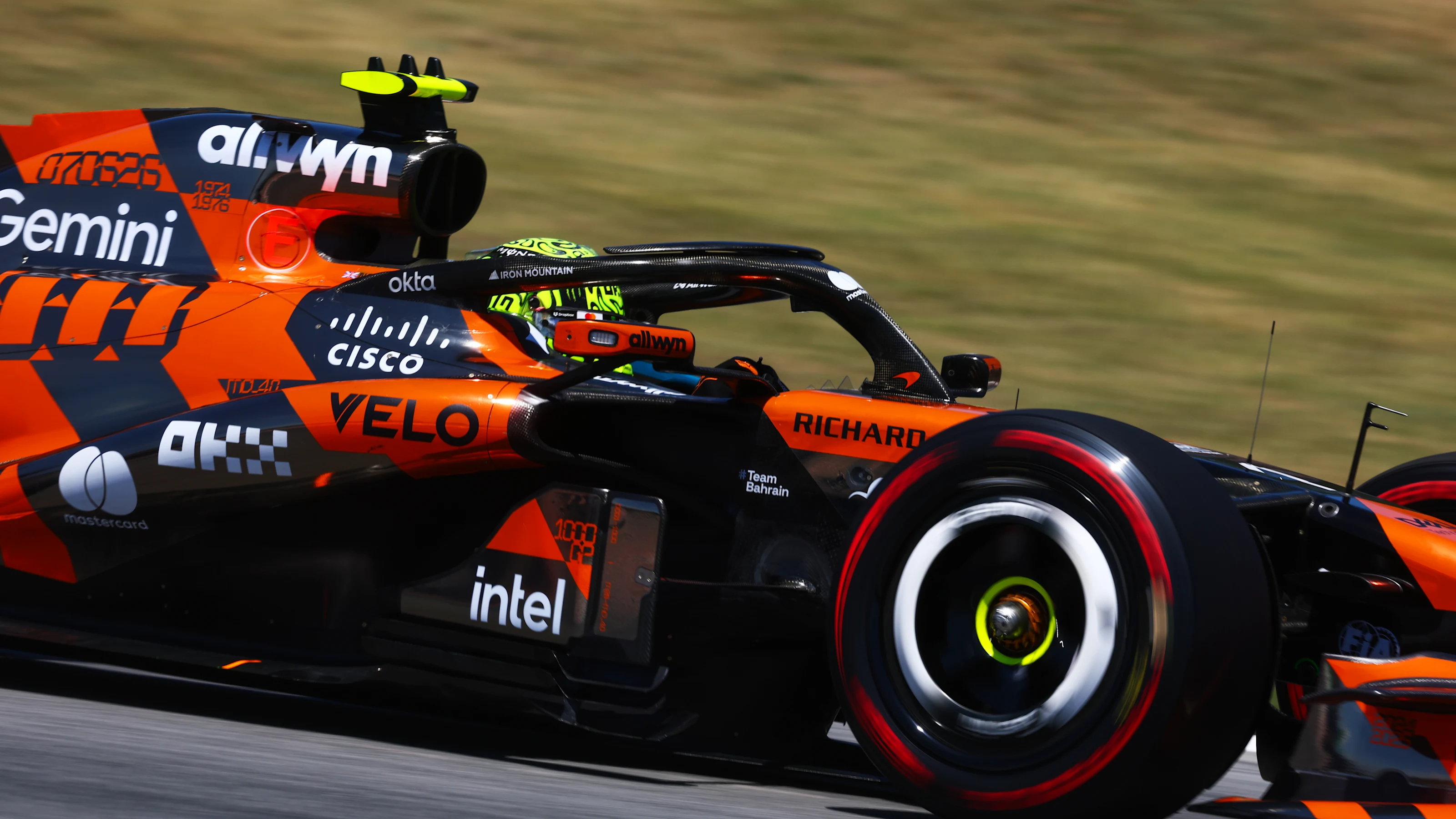 BARCELONA, SPAIN - JUNE 13: Lando Norris of Great Britain driving the (1) McLaren MCL40 Mercedes on