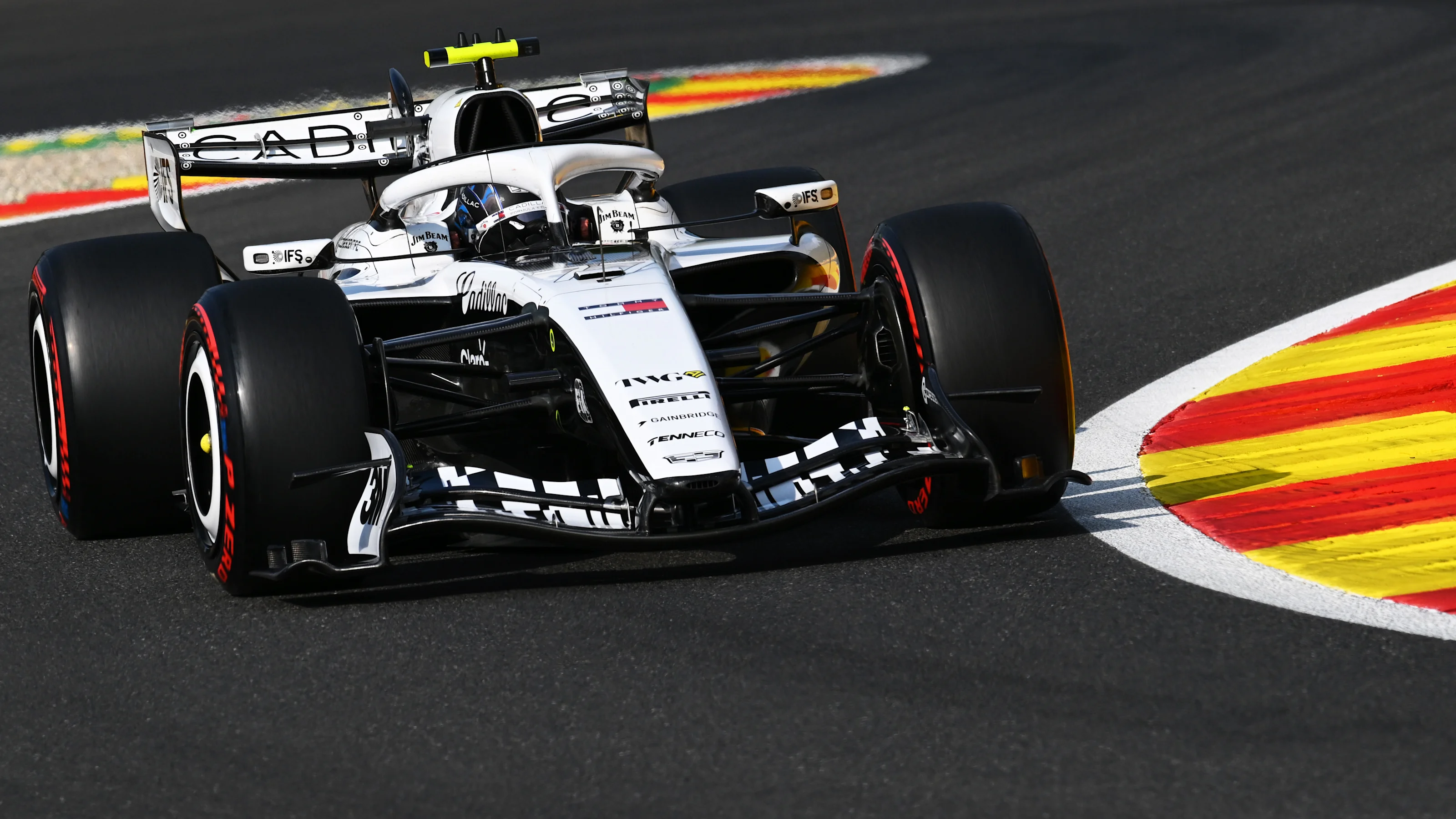 SPA, BELGIUM - JULY 17: Valtteri Bottas of Finland driving the (77) Cadillac F1 Team MAC-26 Ferrari