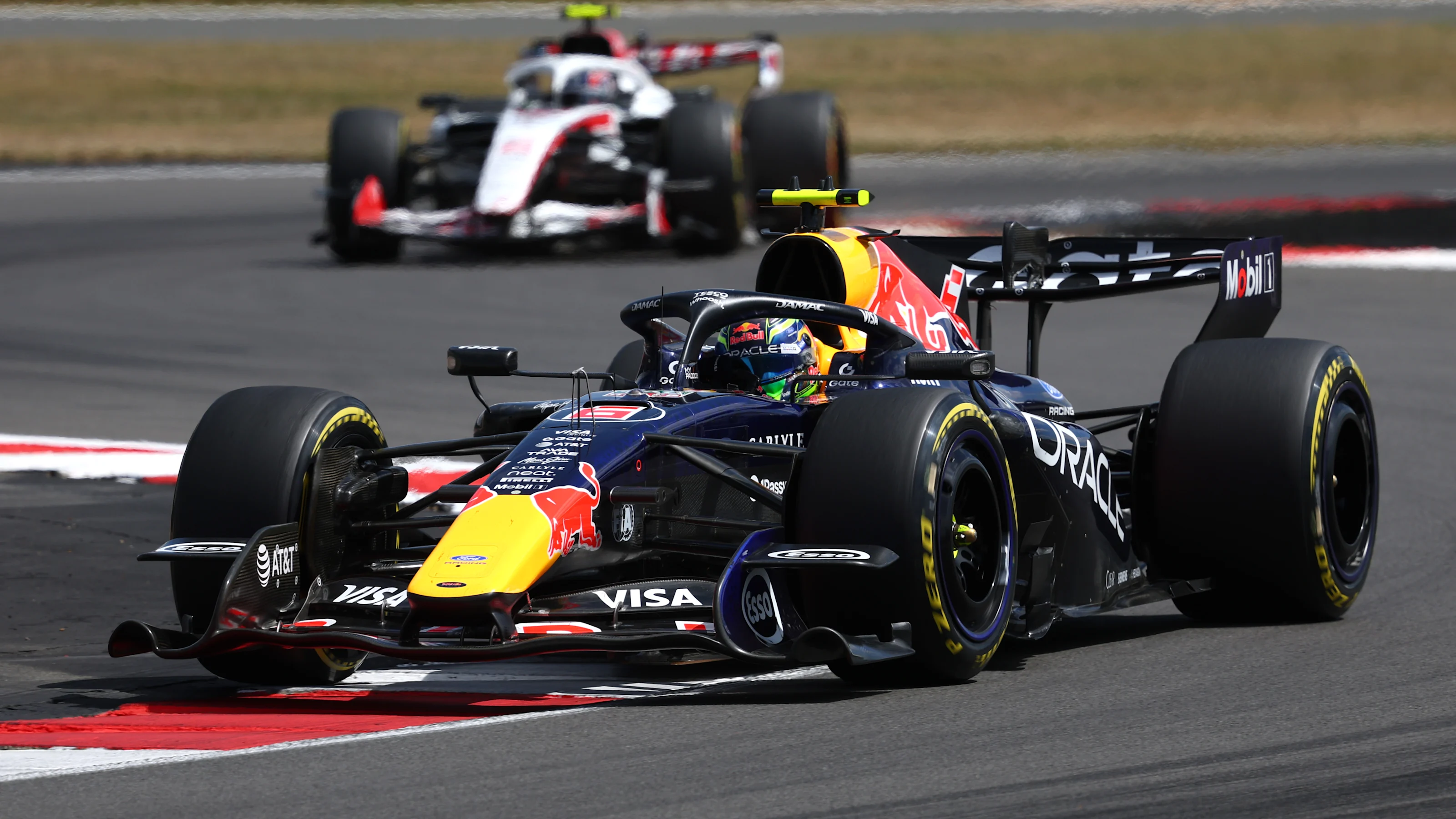 NORTHAMPTON, ENGLAND - JULY 04: Isack Hadjar of France driving the (6) Oracle Red Bull Racing RB22