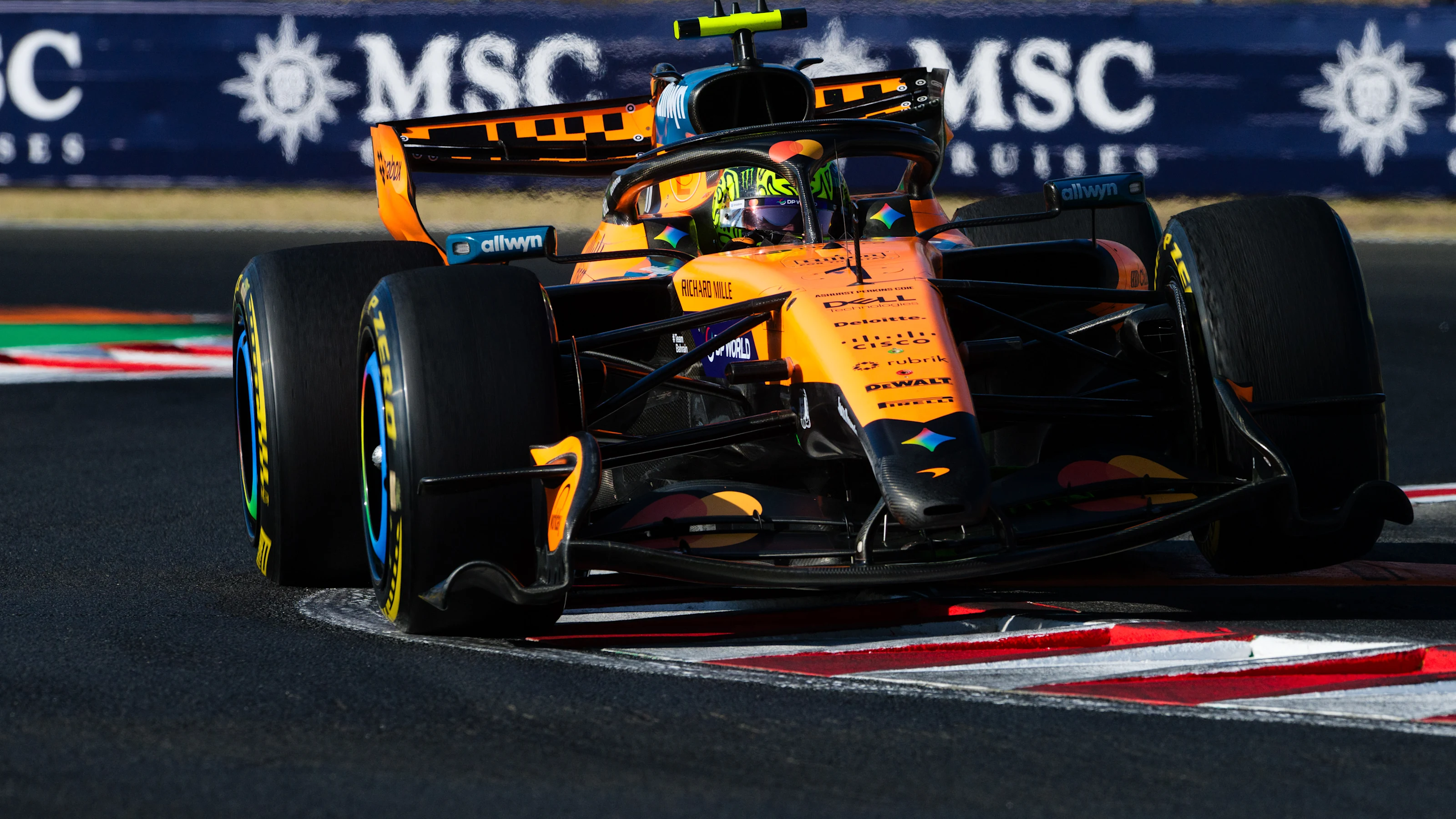 BUDAPEST, HUNGARY - JULY 24: Lando Norris of Great Britain driving the (1) McLaren MCL40 Mercedes